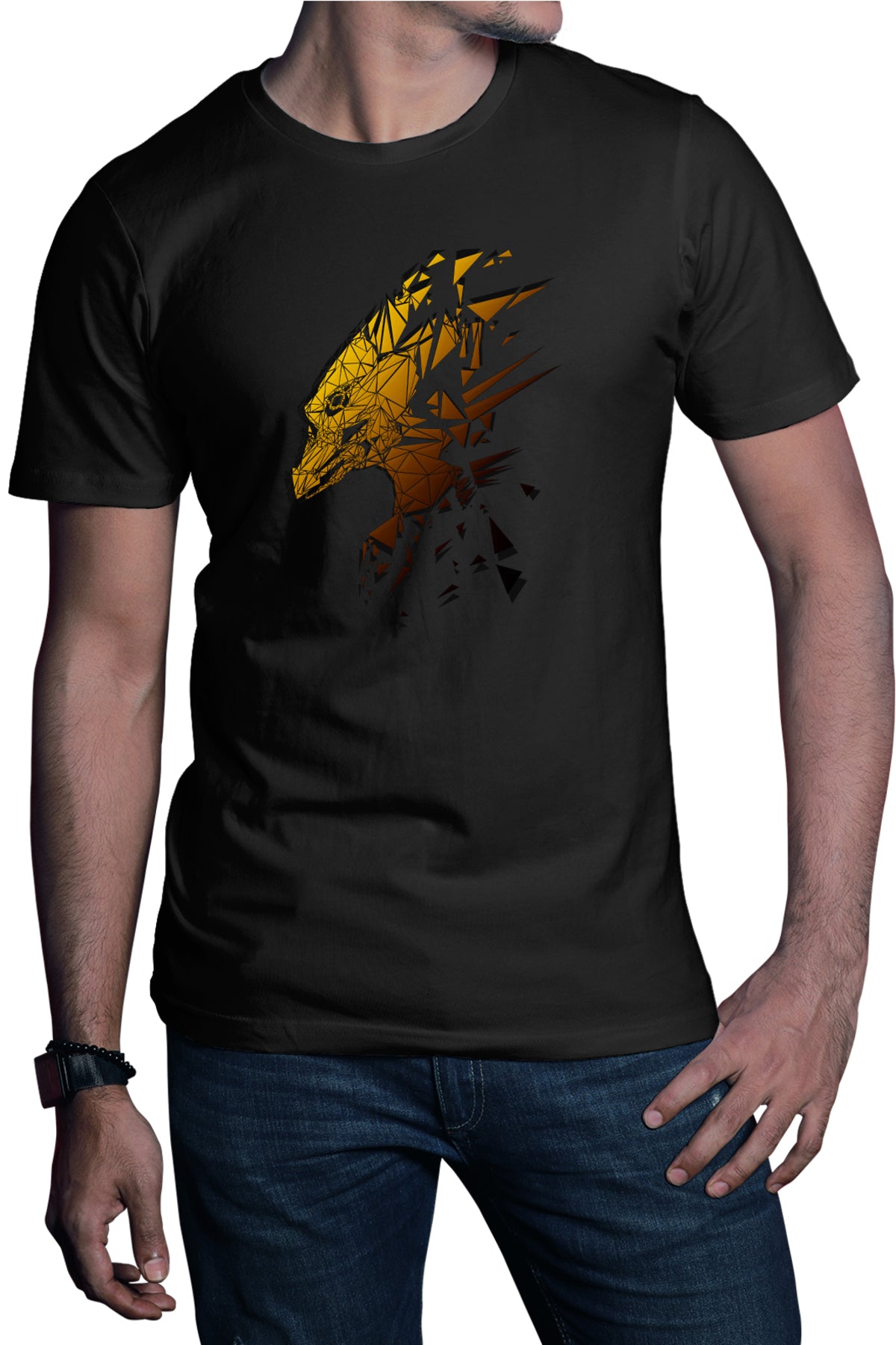 Tricou barbati Deus Ex Mankind Divided The Fall Dragon Mirror