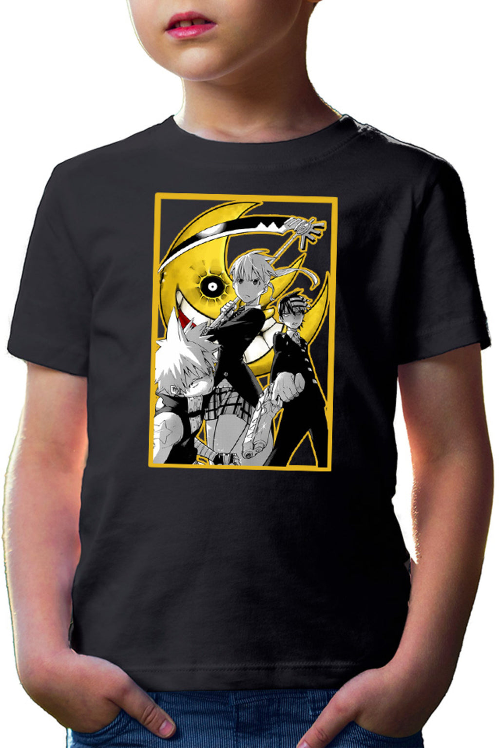 Tricou copii Soul Eater Group Death The Kid Black Star Soul Maka