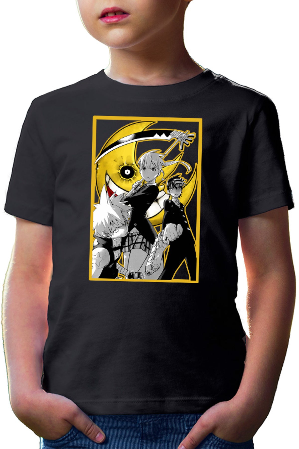 Tricou copii Soul Eater Group Death The Kid Black Star Soul Maka