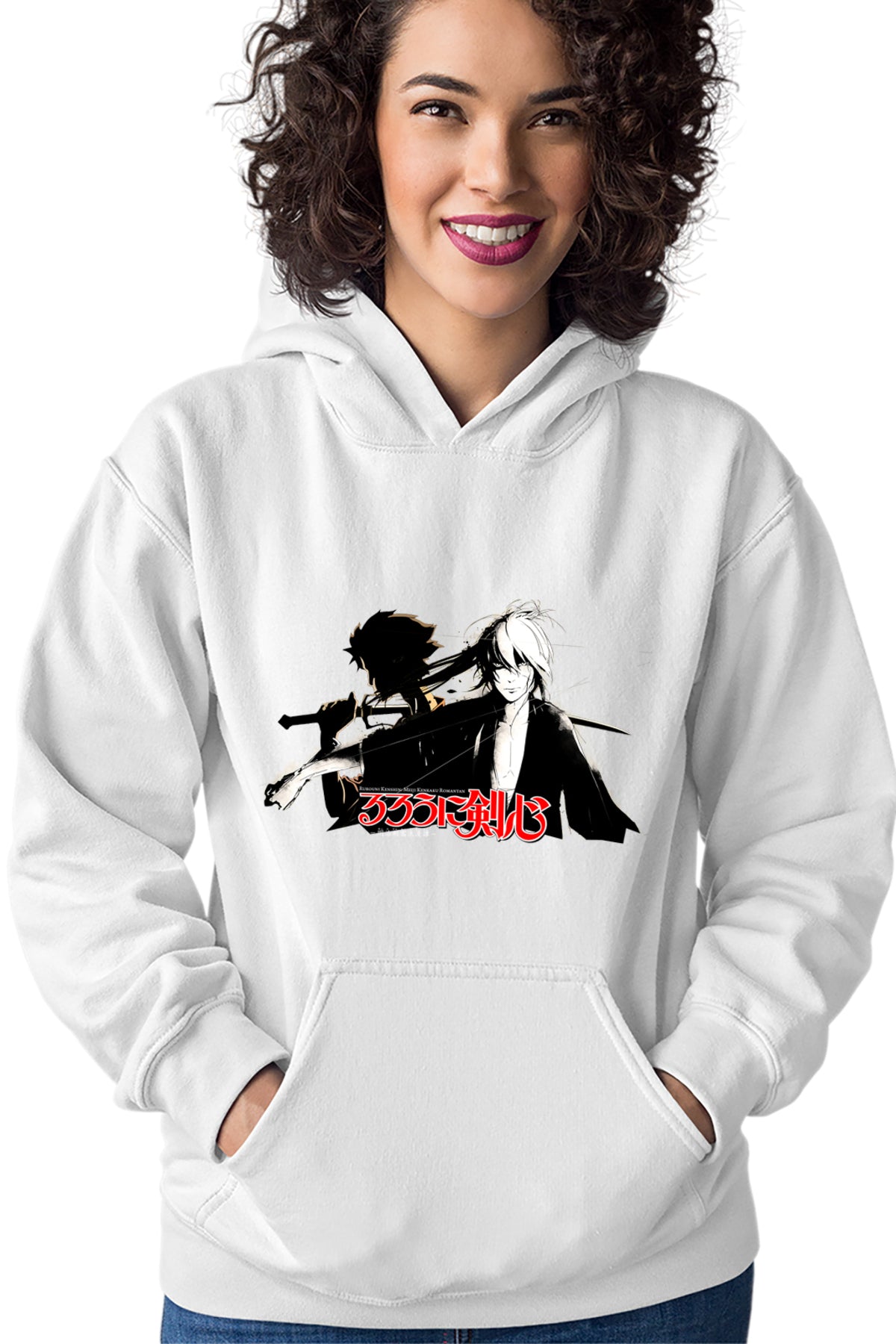 Hanorac dama Rurouni Kenshin Anime Cute Mugen Contrast