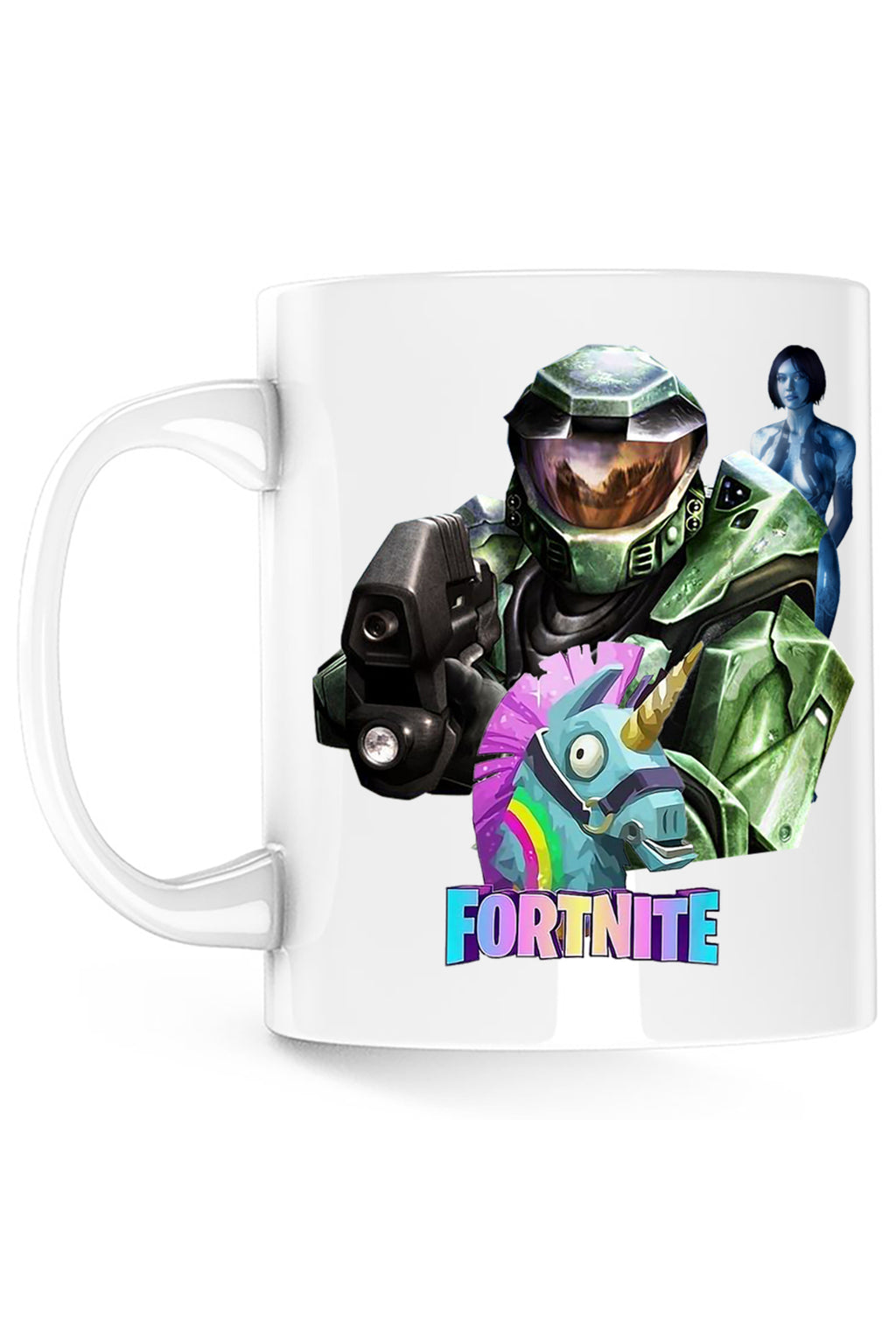 Cana Halo Chief Cortana Fortnite Lama Battle, alba, 330 ml