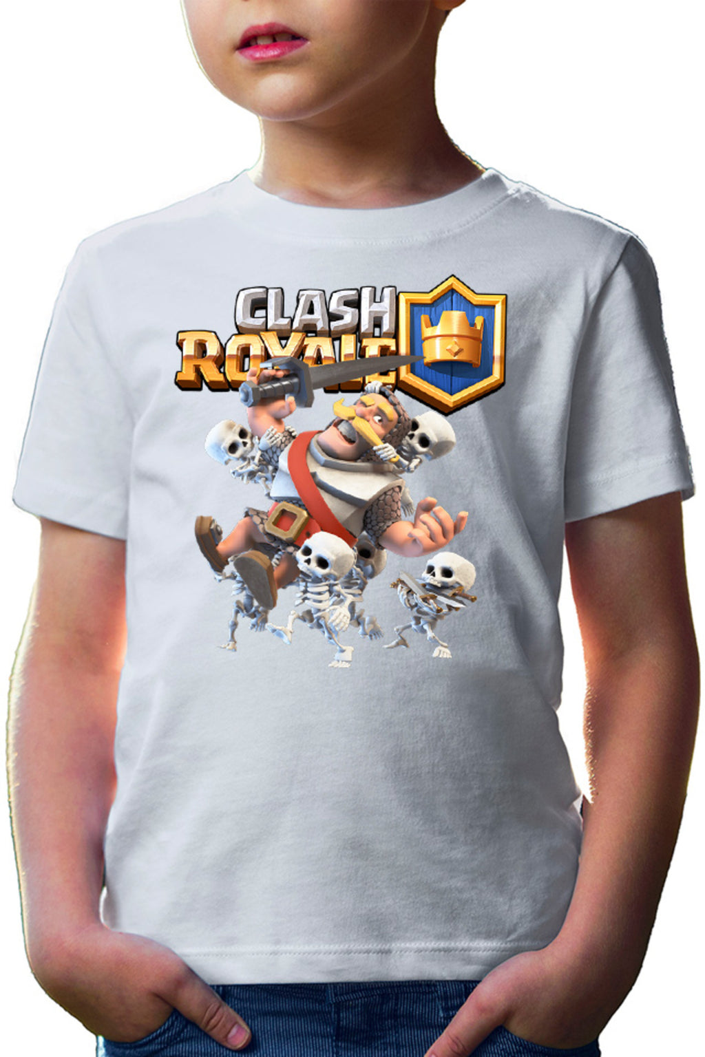 Tricou copii Clash Royale Skeleton Full Team Aggresive Plan Game