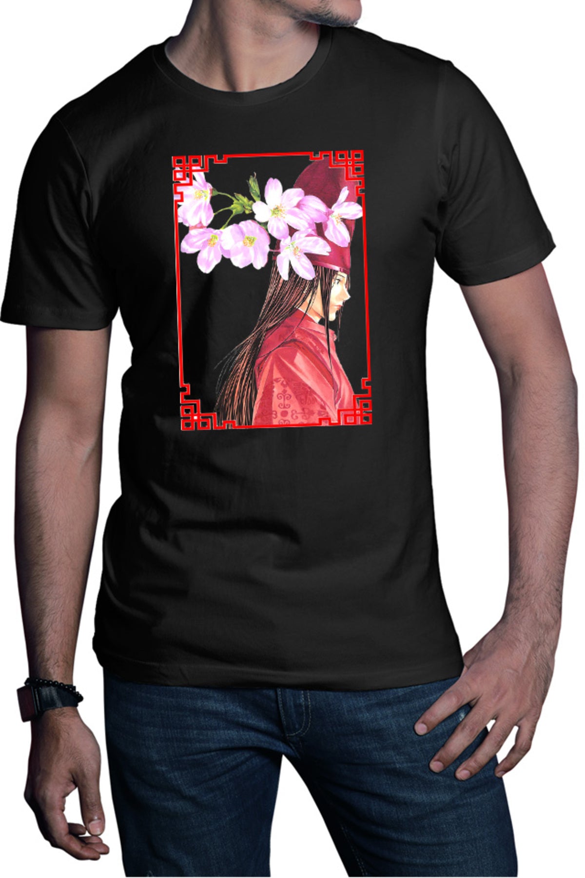 Tricou barbati Hikaru no Go Fujiwara no Sai Master of Go Kimono Japan