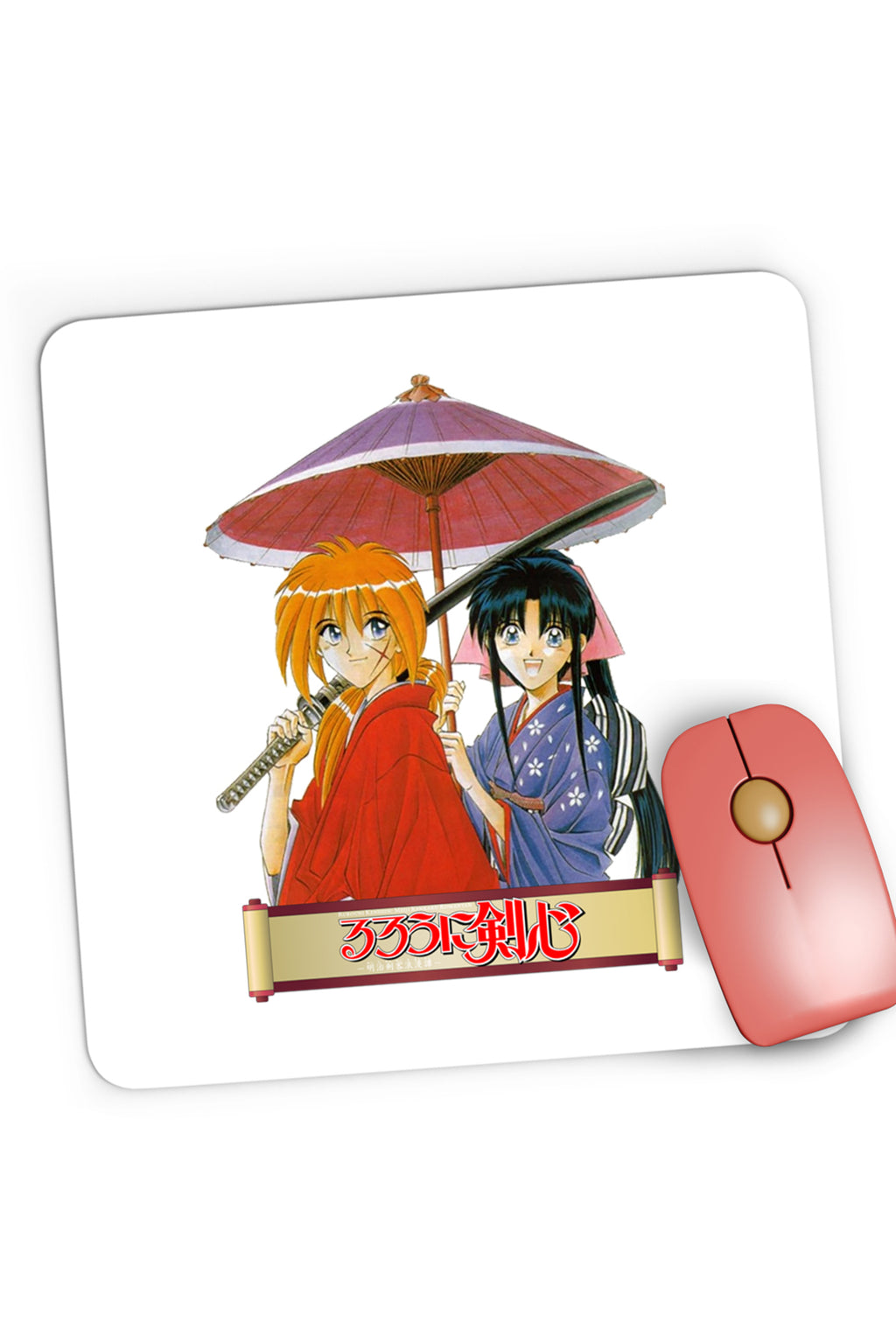 Mousepad Gaming Rurouni Kenshin Couple Umbrella Killakill, 21x19 cm