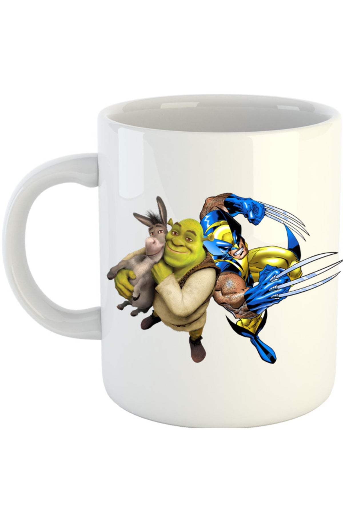 Cana Shrek Wolverine Donkey Marvel Comic Books, alba, 330 ml