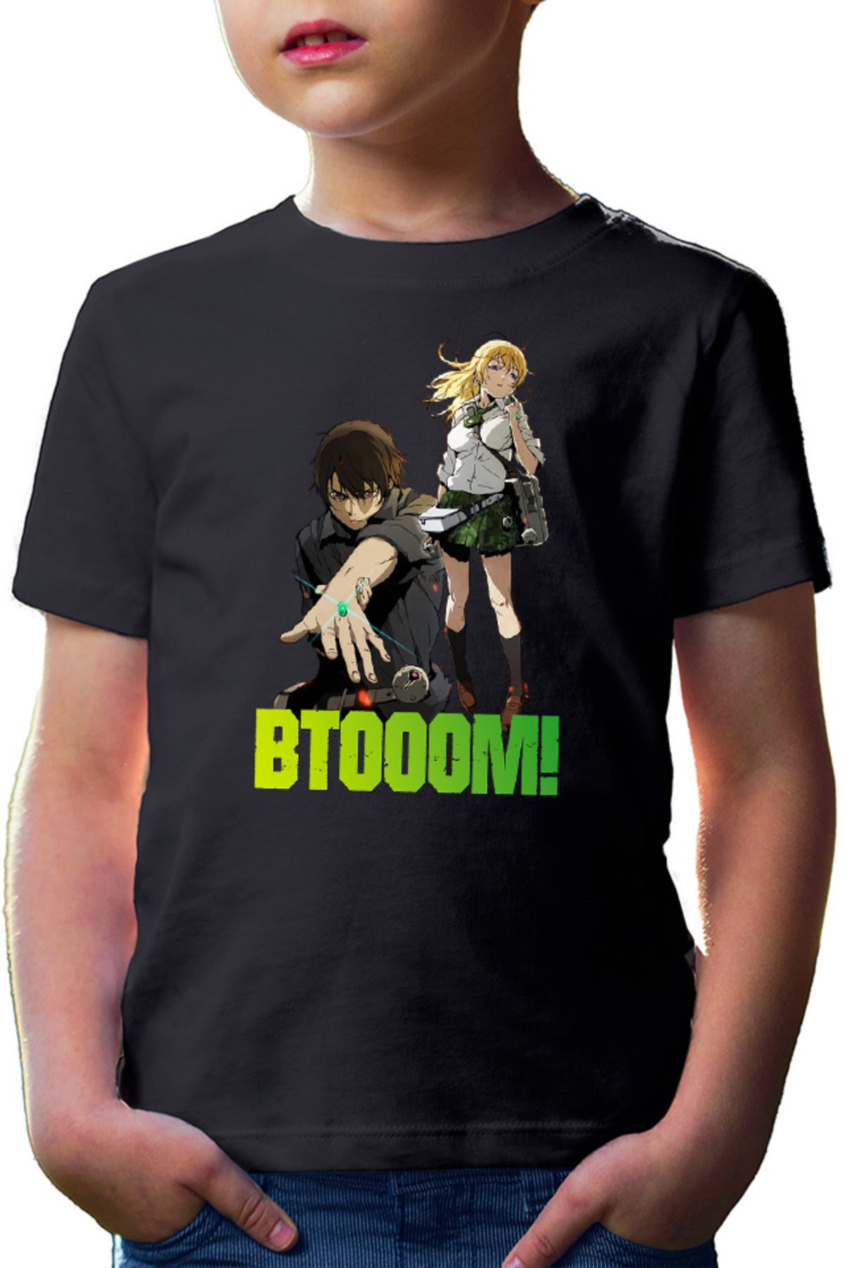 Tricou copii Btooom! Sakamoto Ryouta Himiko Team Junya Inoue Combat Arms