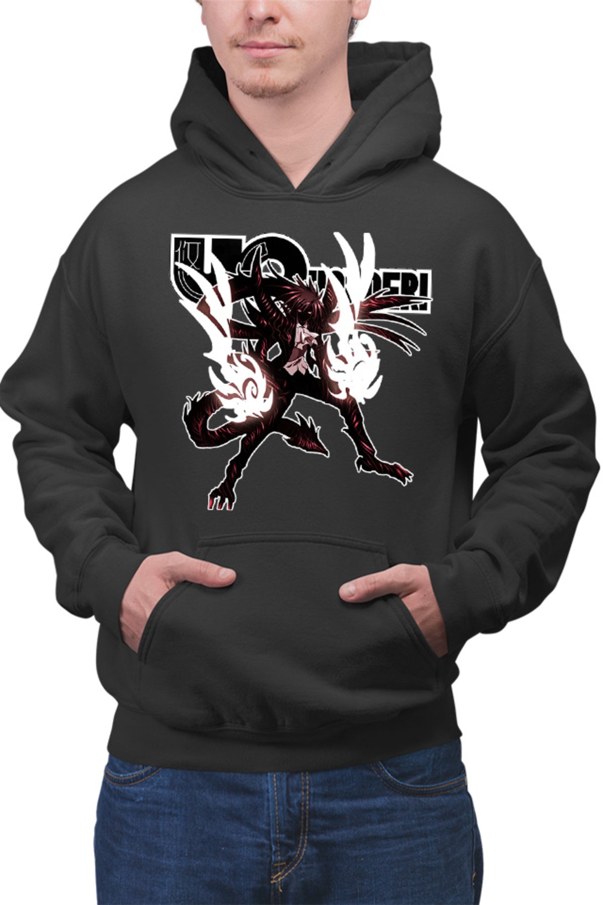 Hanorac barbati UQ Holder Touta Demon Form Sci-Fi Youkai Samurai