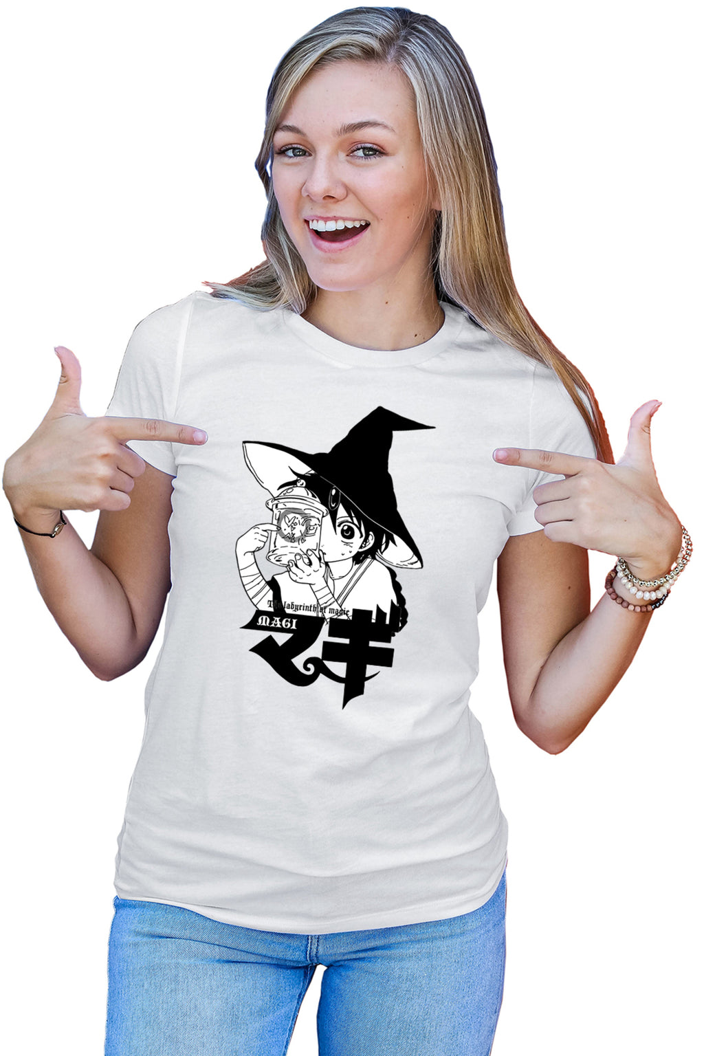 Tricou dama Magi The Labyrinth of Magic Alladin Wizard Fireflies