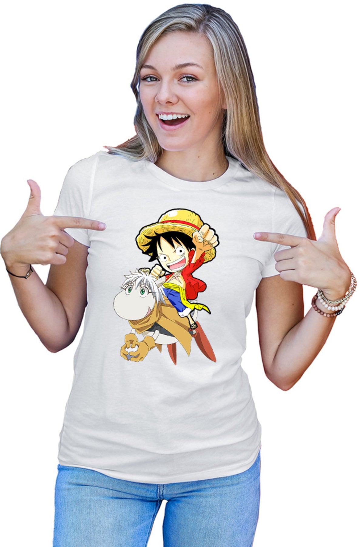 Tricou dama Hoshin Engi Sibuxiang Lufy One Piece Cute Animal Boruto