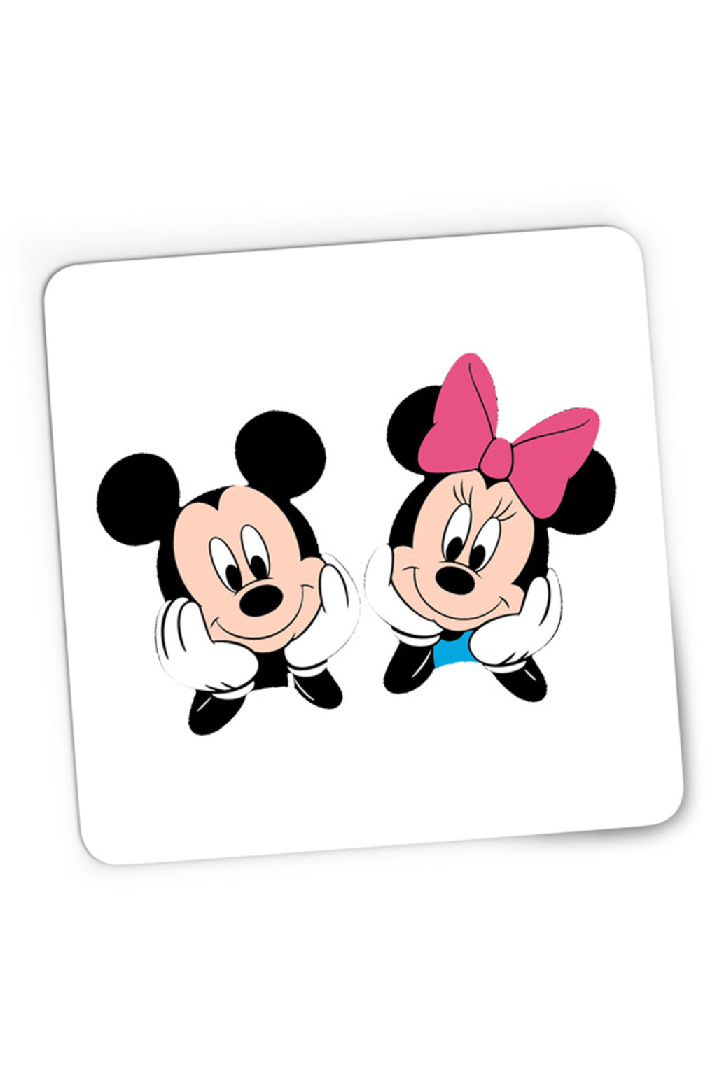 Mousepad Gaming Mickey Mouse Minnie Couple Love Cute, 21x19 cm