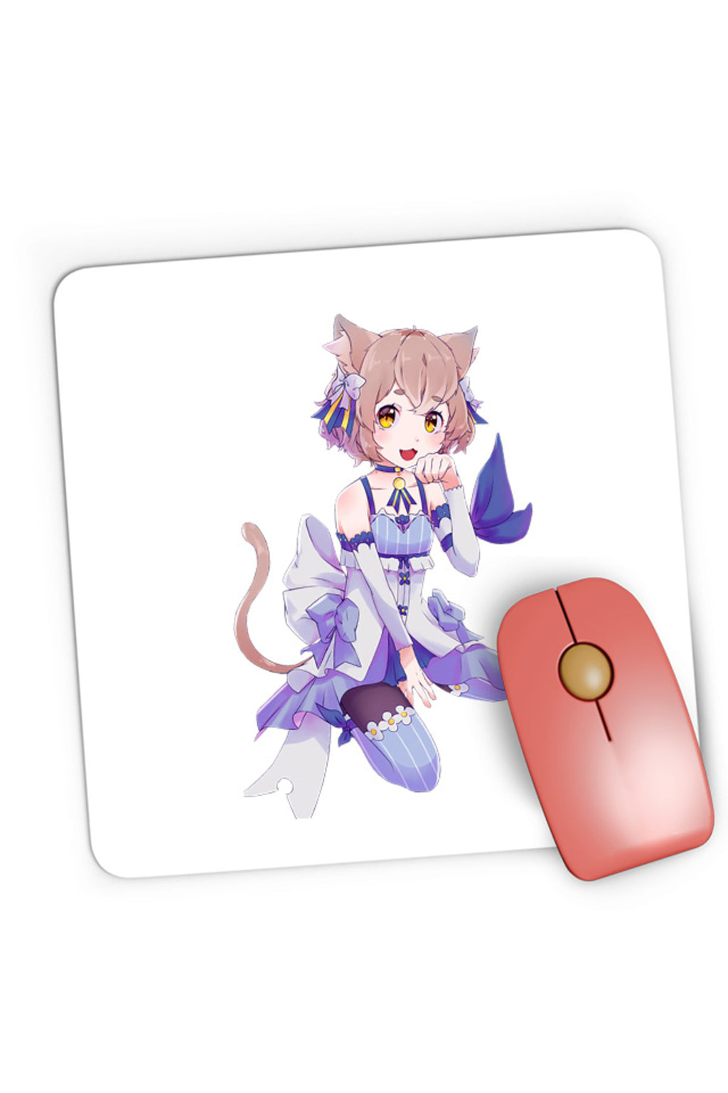 Mousepad Gaming Re Zero Felix Supportive Sleepy Otaku Cosplay Nya, 21x19 cm