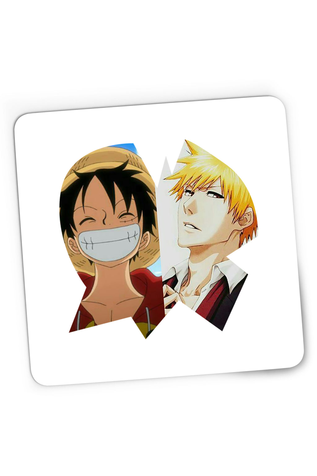 Mousepad Gaming Bleach Ichigo One Piece Luffy Anime Manga, 21x19 cm