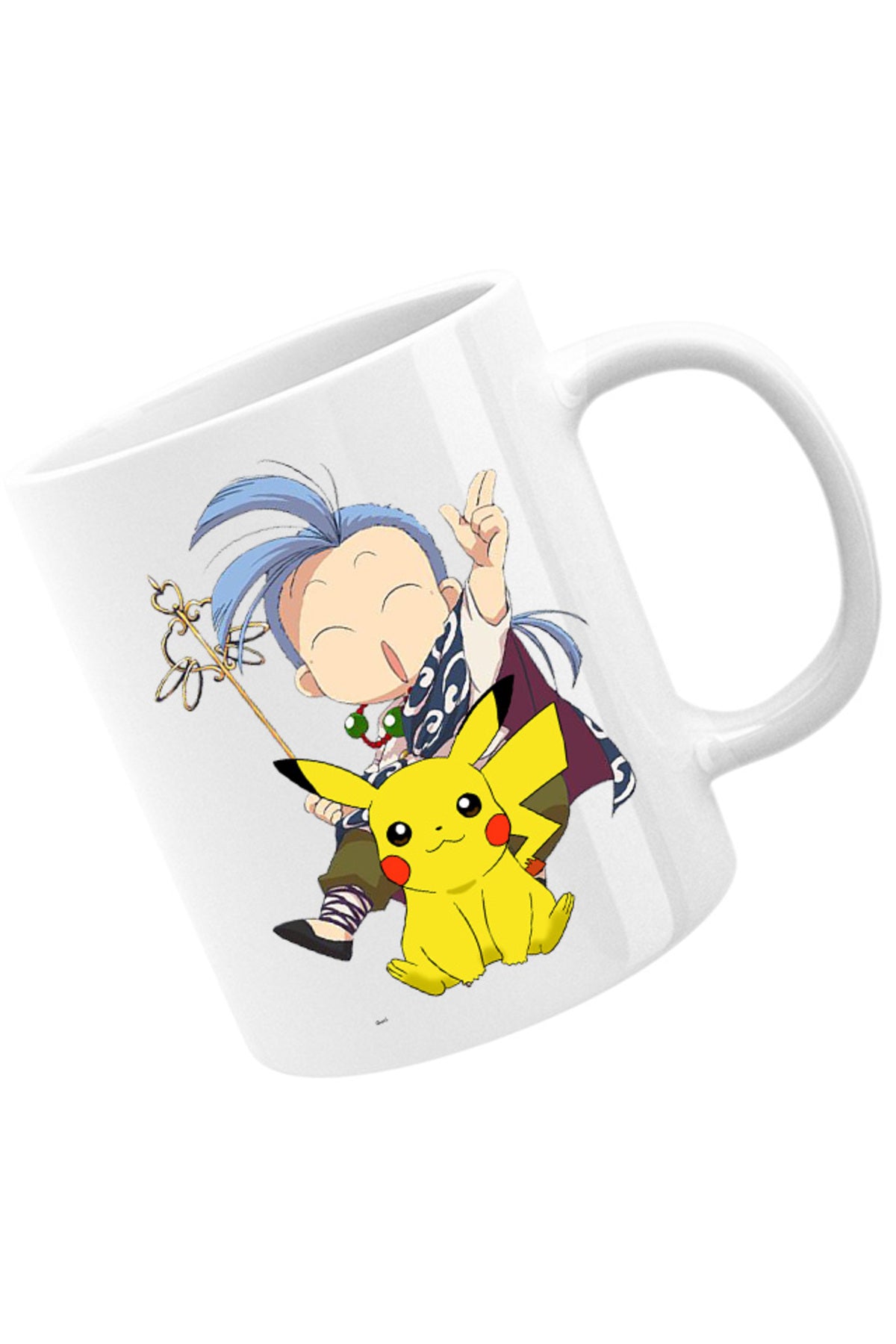 Cana Fushigi Yuugi Chichiri Chibi Pokemon Pikachu Monk, alba, 330 ml