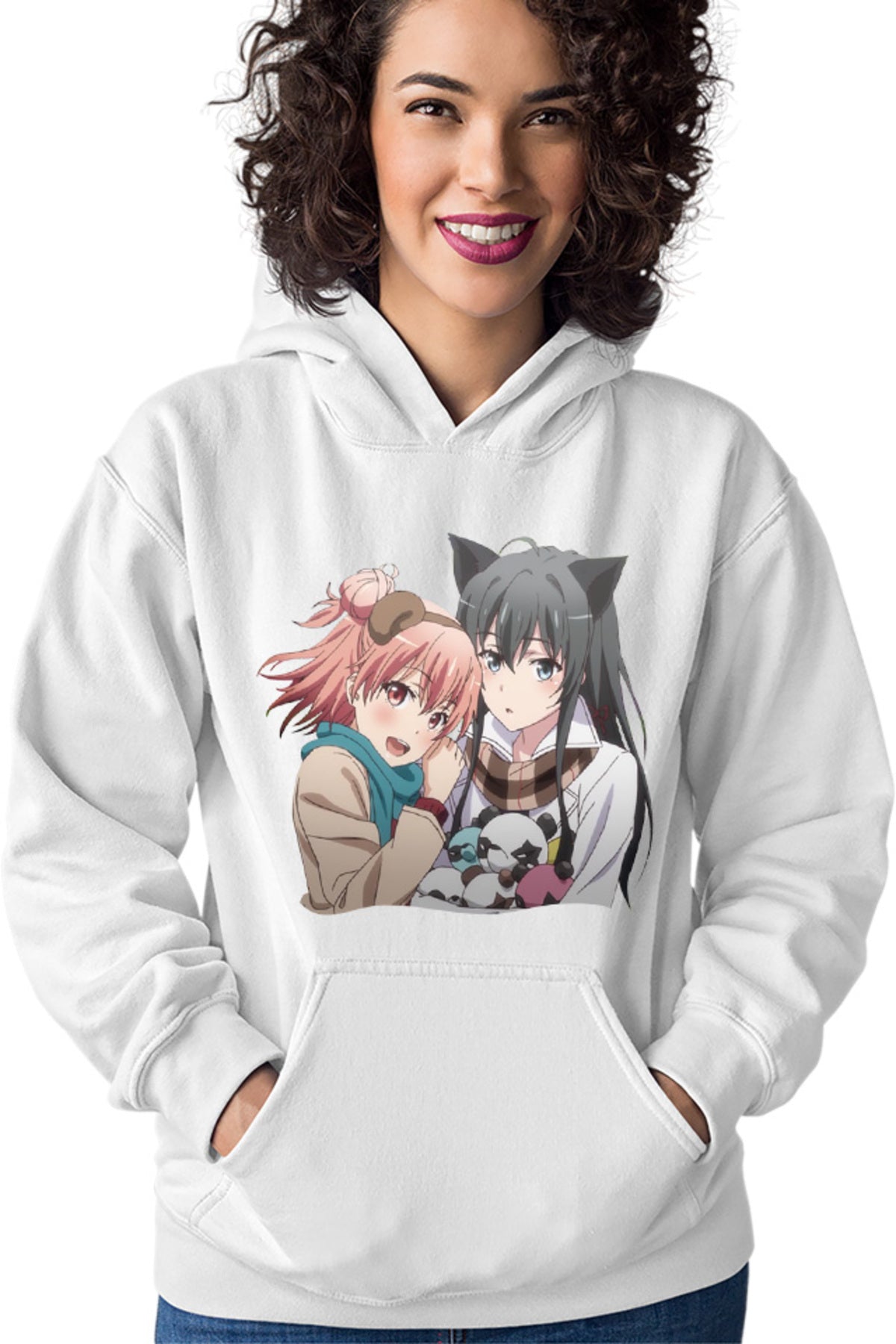 Hanorac dama OreGairu School Panda Bear Girls Anime Ponkan