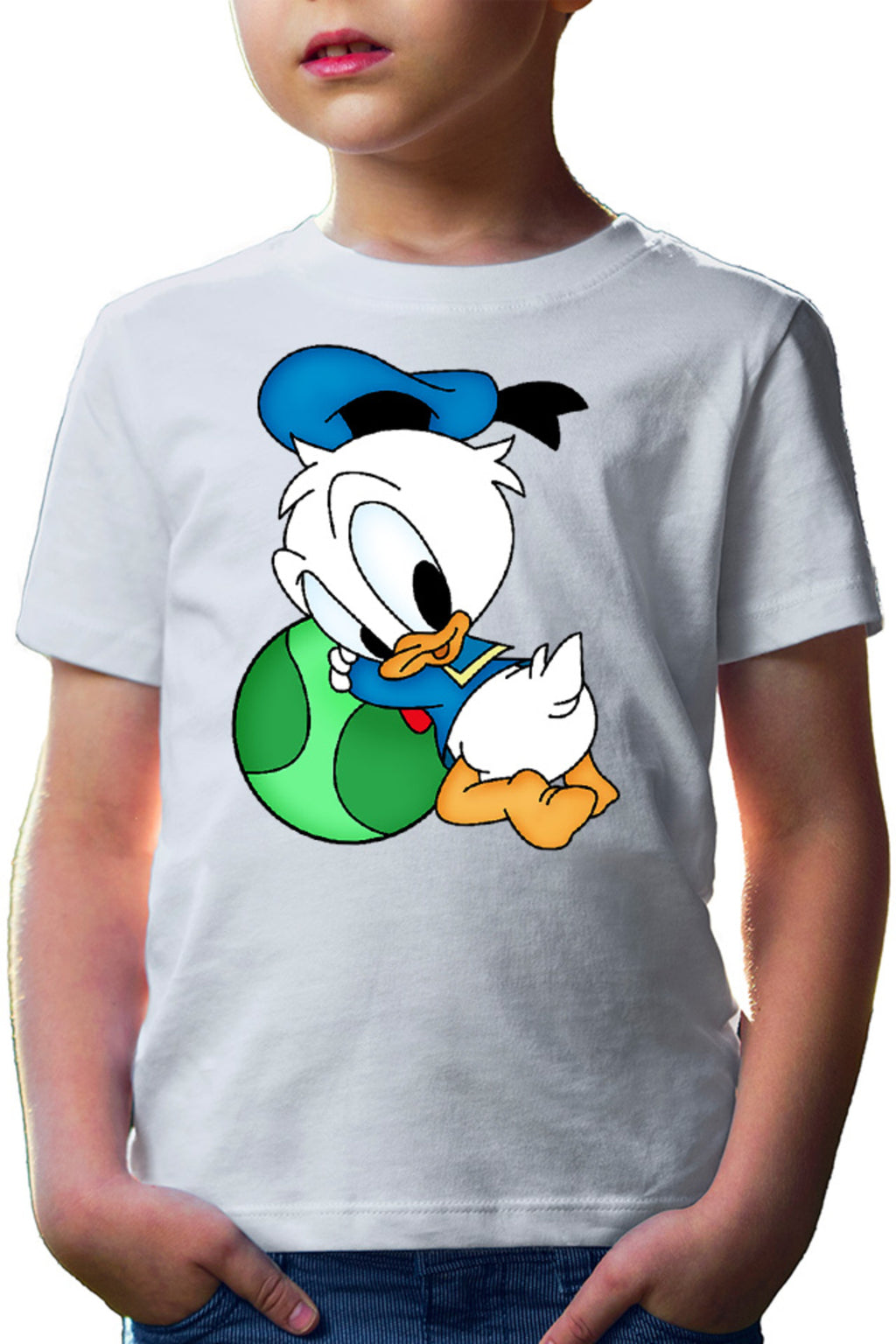 Tricou copii Donald Duck Kid Chibi Duckling Ball Play
