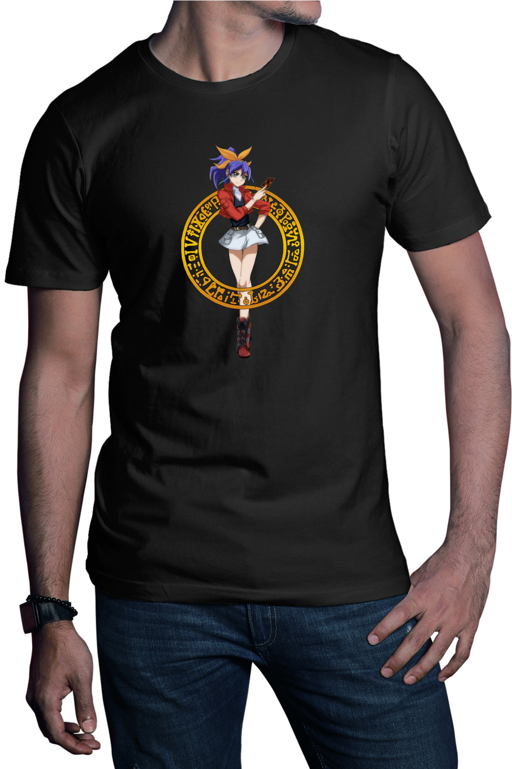 Tricou barbati Yu Gi Oh Anime Serena Magic Girl Player