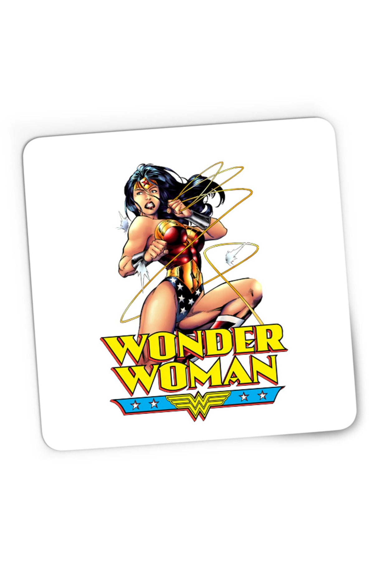 Mousepad Gaming Wonder Woman String Energy Retro Illustration American, 21x19 cm