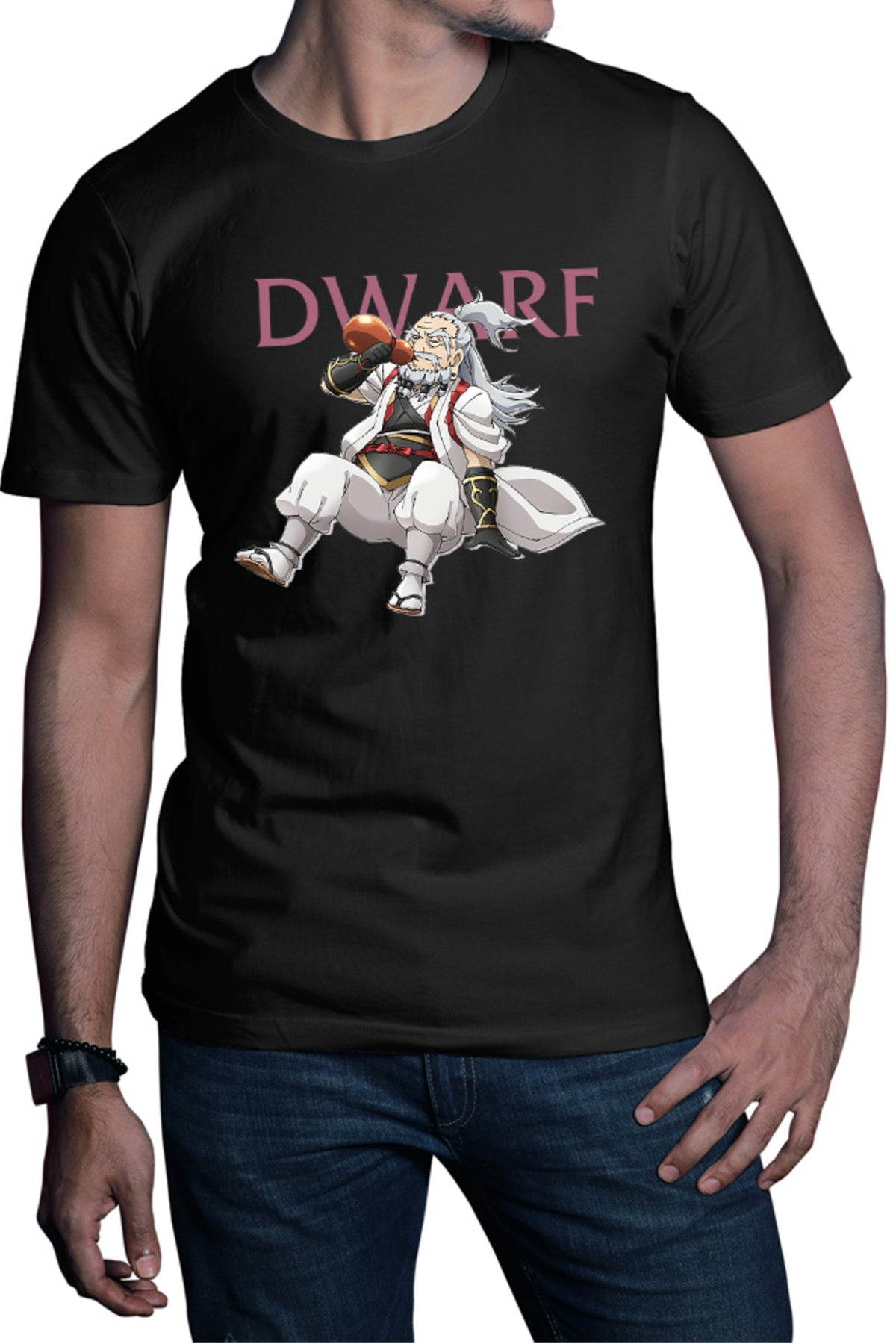 Tricou barbati Goblin Slayer Dwarf Adventure Action Gore Different Sake