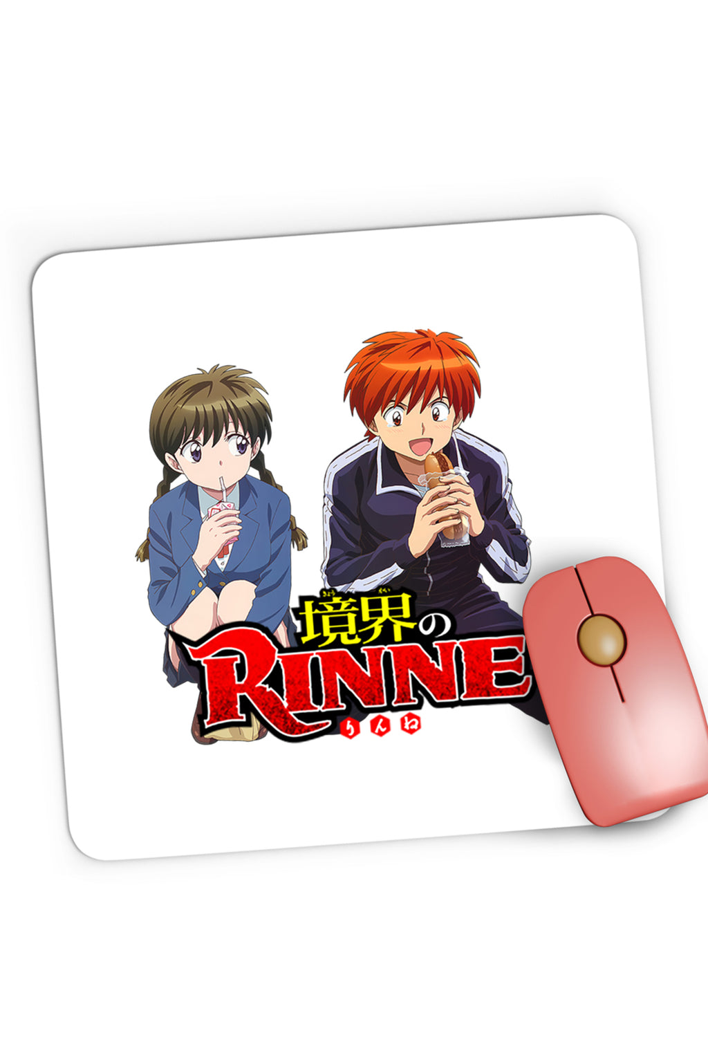 Mousepad Gaming Rin-ne Rinne Sakura Eat Logo, 21x19 cm