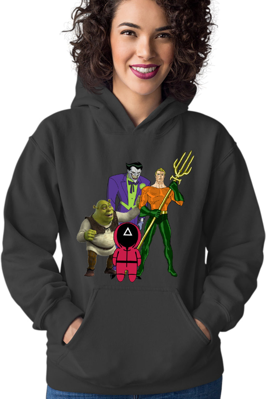 Hanorac dama Aquaman Squid Games Shrek Joker Comics Batman Marvel