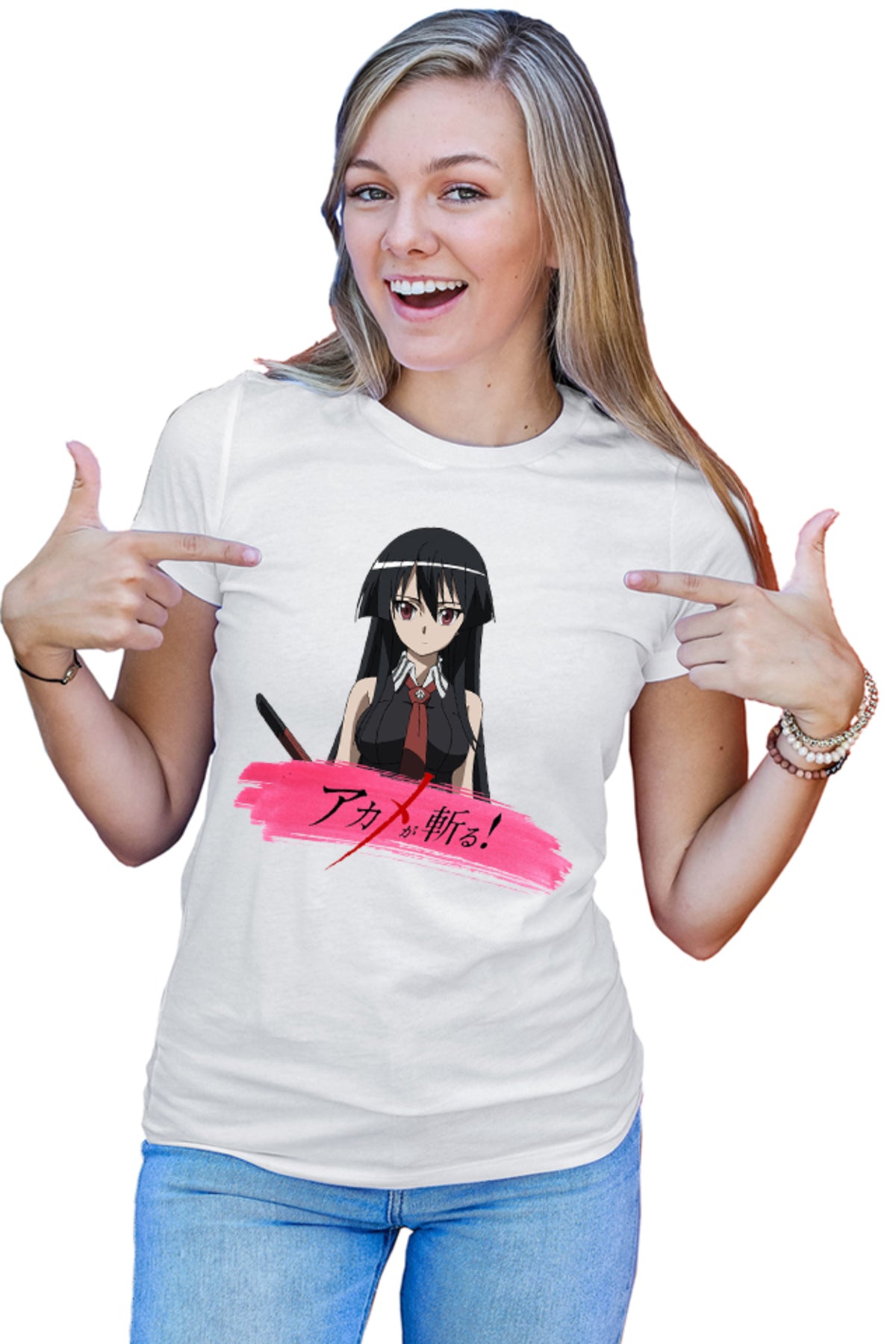 Tricou dama Akame ga Kill Brush Katana Japan Otaku Naruto Manga