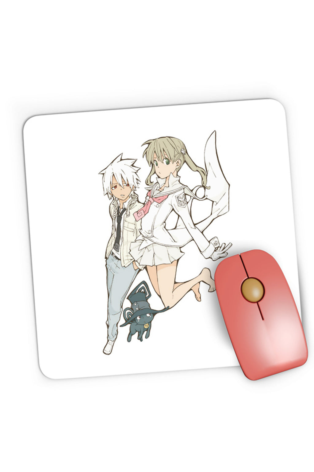 Mousepad Gaming Soul Eater Black Star Maka Angel Version Manga, 21x19 cm