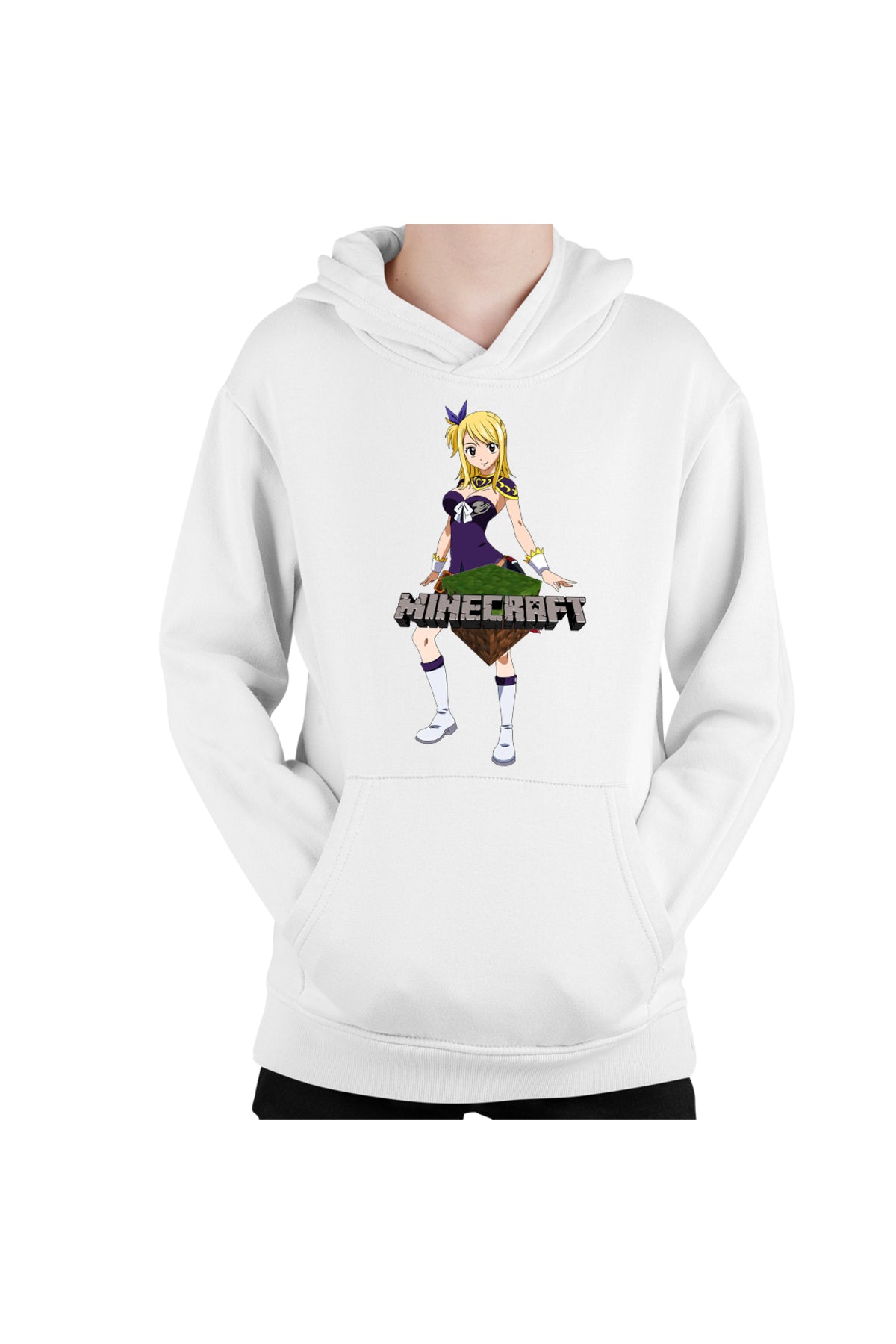Hanorac copii Fairy Tail Lucy Minecraft Fan Anime Manga