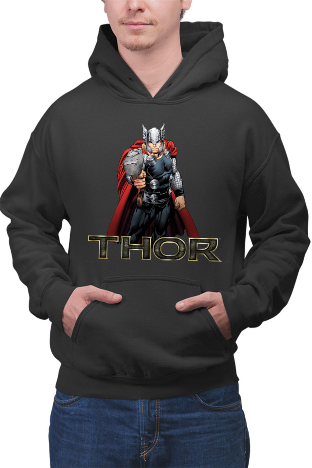 Hanorac barbati Thor Logo Hammer Avangers Universe Hero Gods Earth