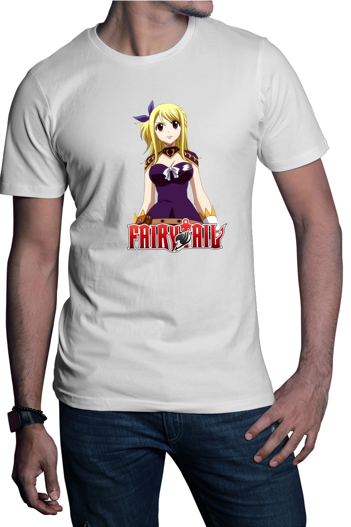 Tricou barbati Fairy Tail Lucry Heartfilia Wizard Guild