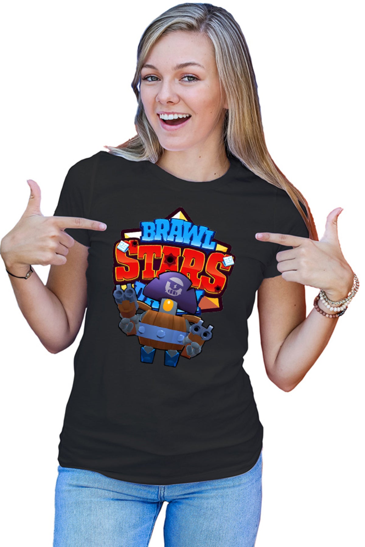 Tricou dama Brawl Stars Mini Robot Daily Missions Quest Battlepass