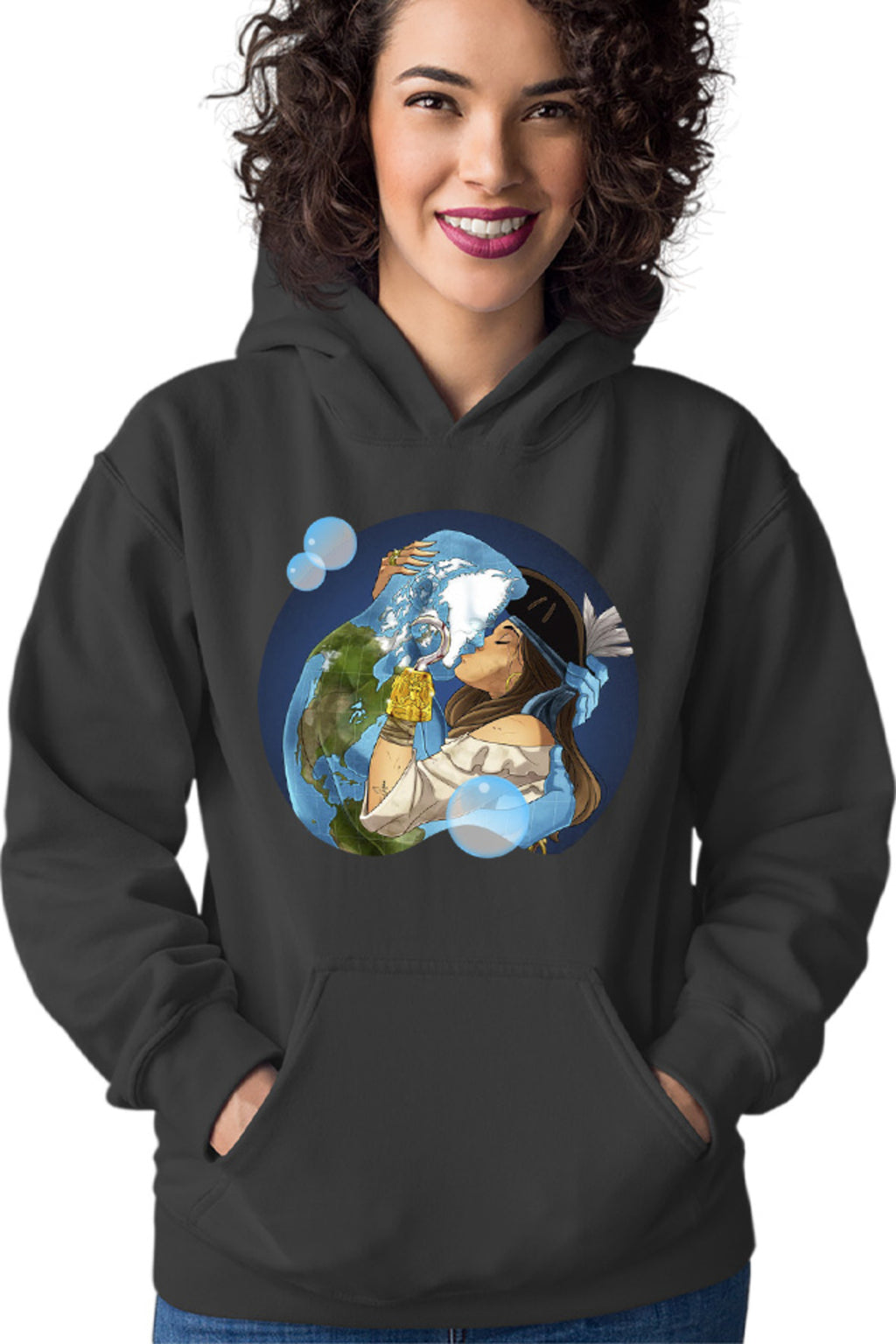 Hanorac dama NFT XOXO Earth Protect Nature Mother Animals