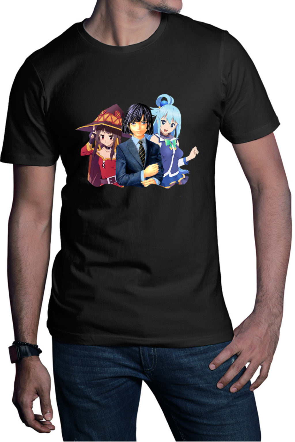 Tricou barbati Hikaru no Go Akira Aqua Megumi Konosuba God Magic Paranormal