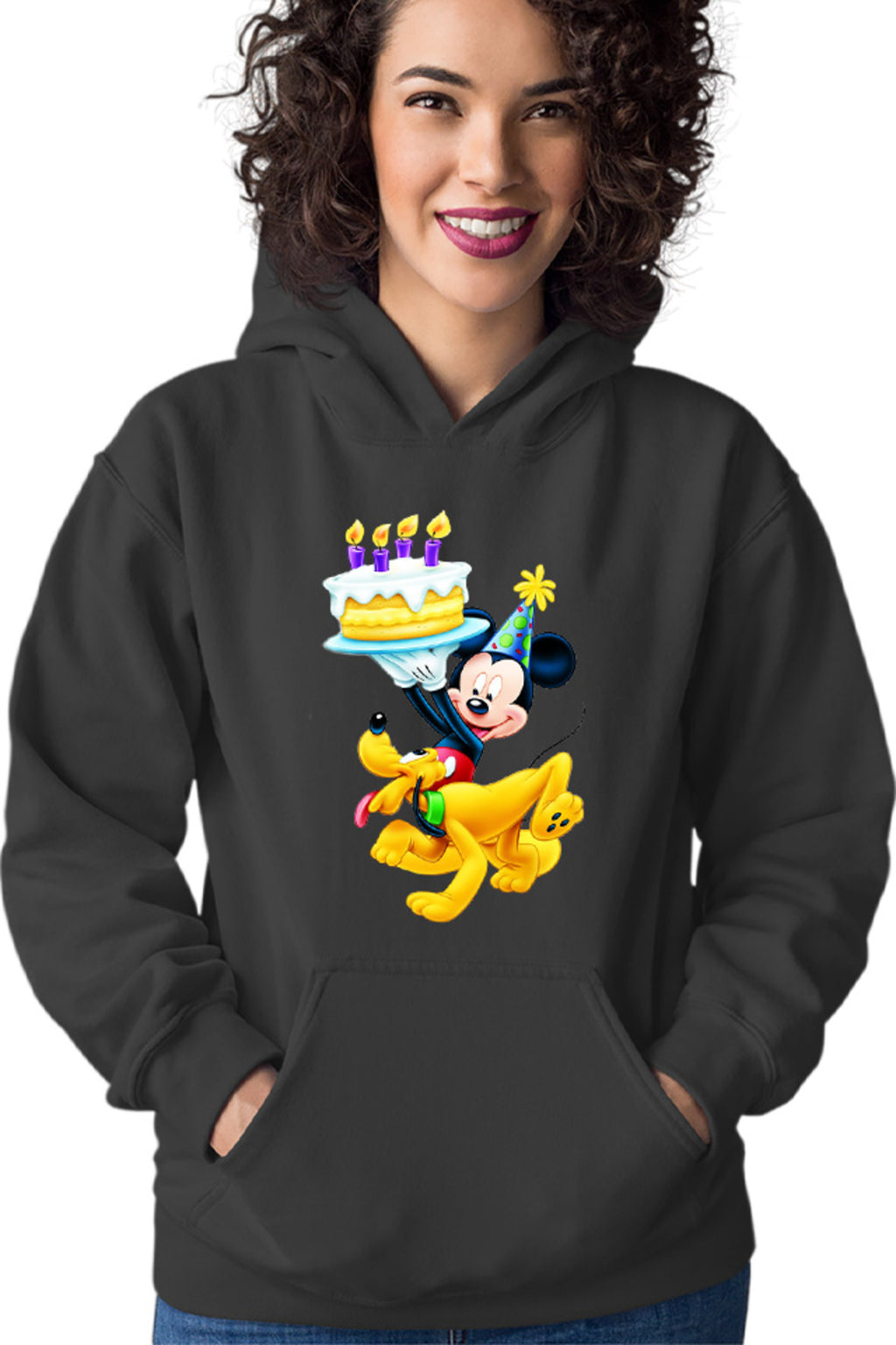 Hanorac dama Mickey Mouse Puppy Happy Birthday