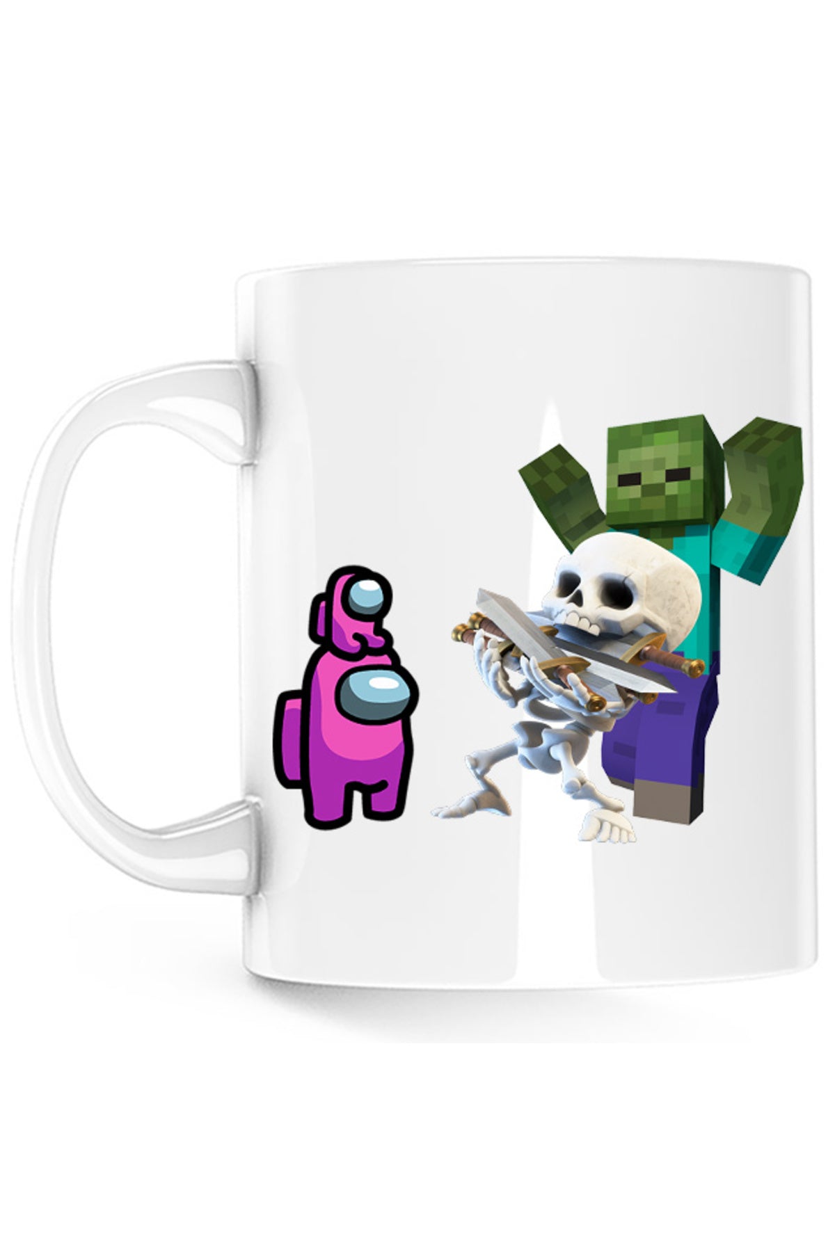 Cana Clash Royale Minecraft Scared Skeleton Event Among Us Crew, alba, 330 ml