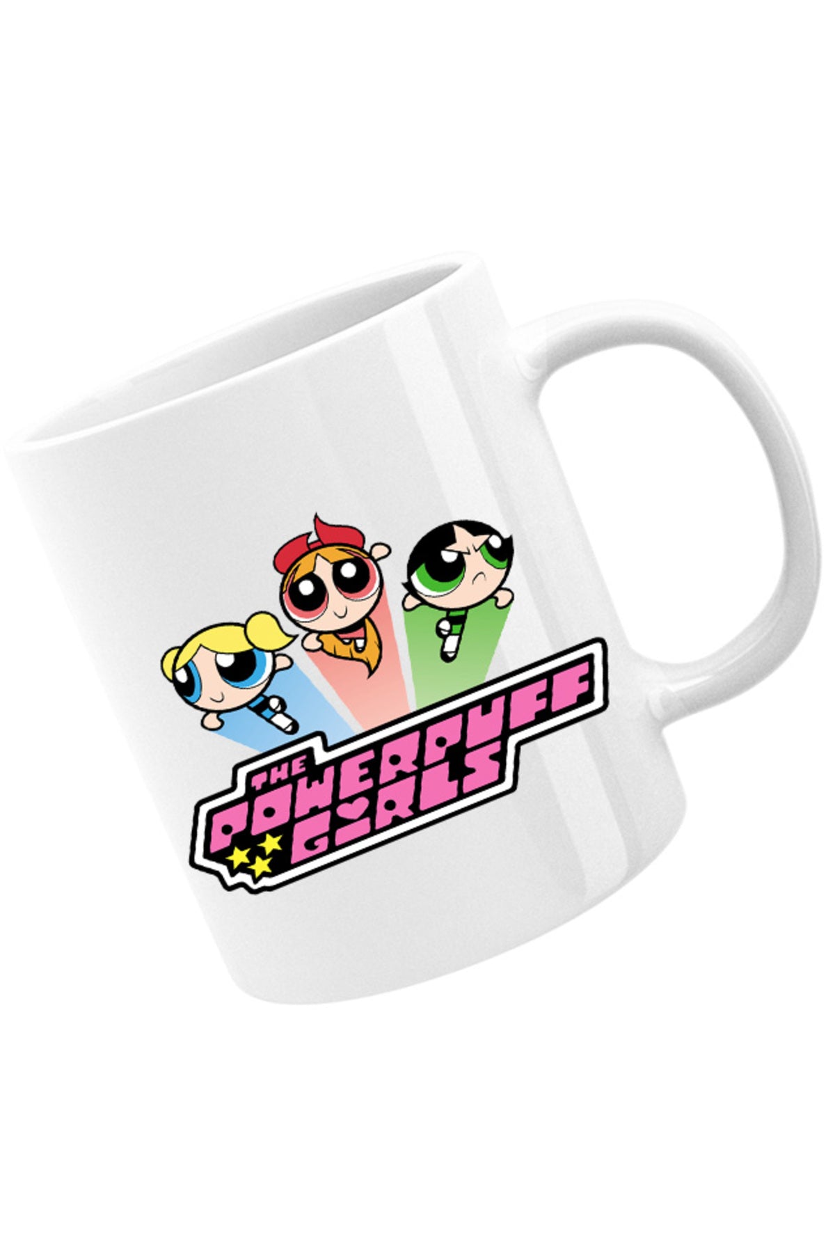 Cana The Powerpuff Girls Logo Trio Adventure Funny, alba, 330 ml