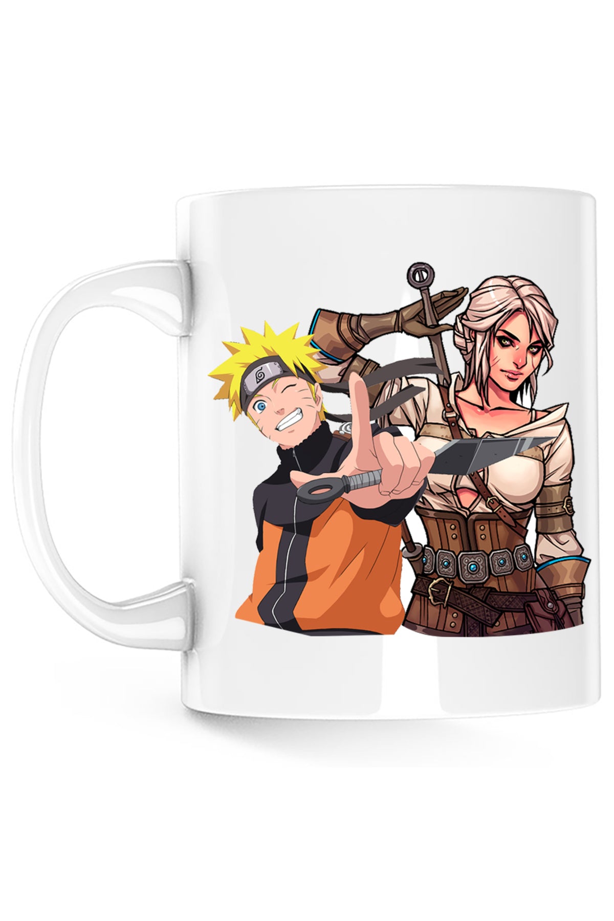 Cana The Witcher Ciri Naruto Shippuden Anime Desene, alba, 330 ml