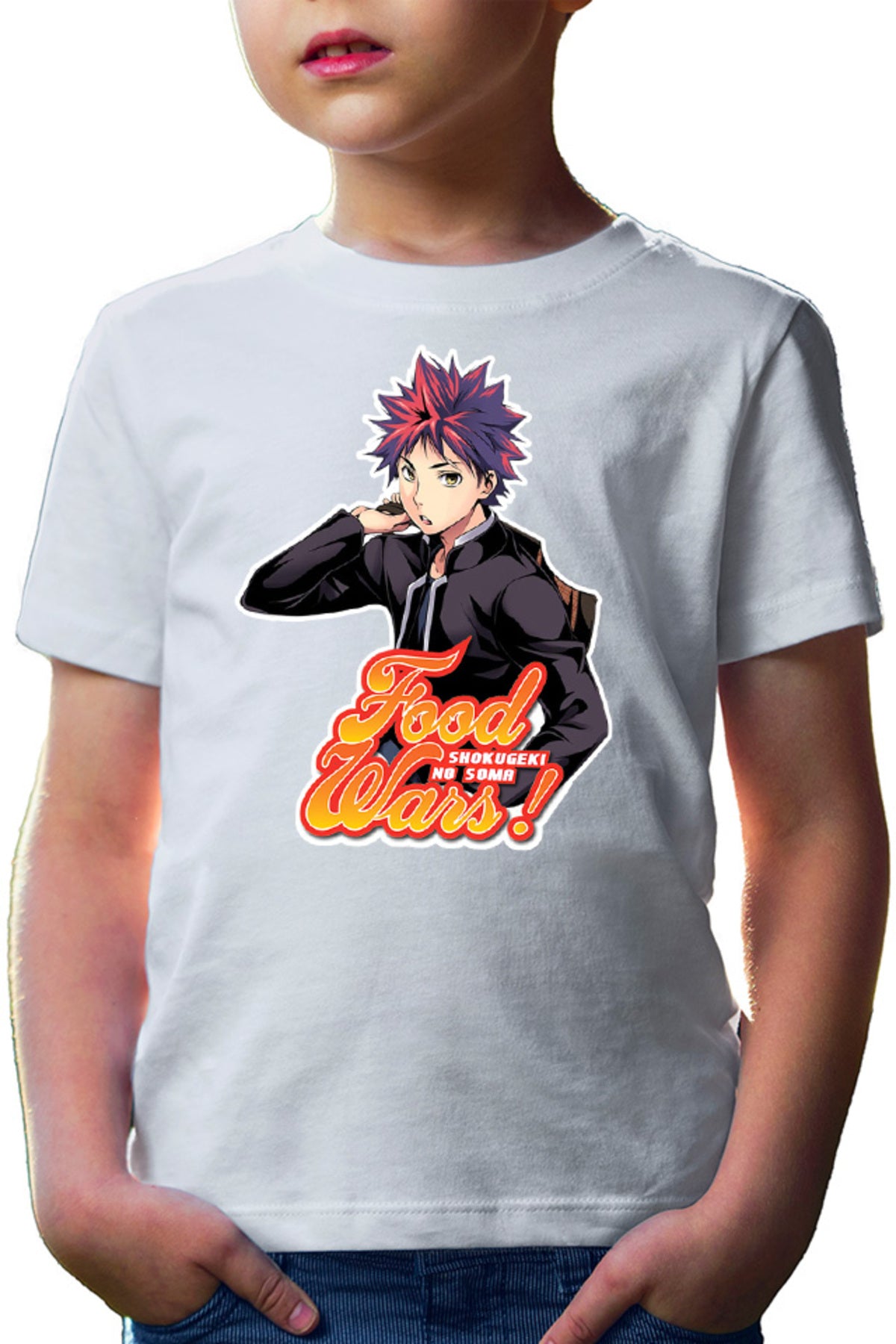 Tricou copii Food Wars Souma Student Style Action Shokugeki