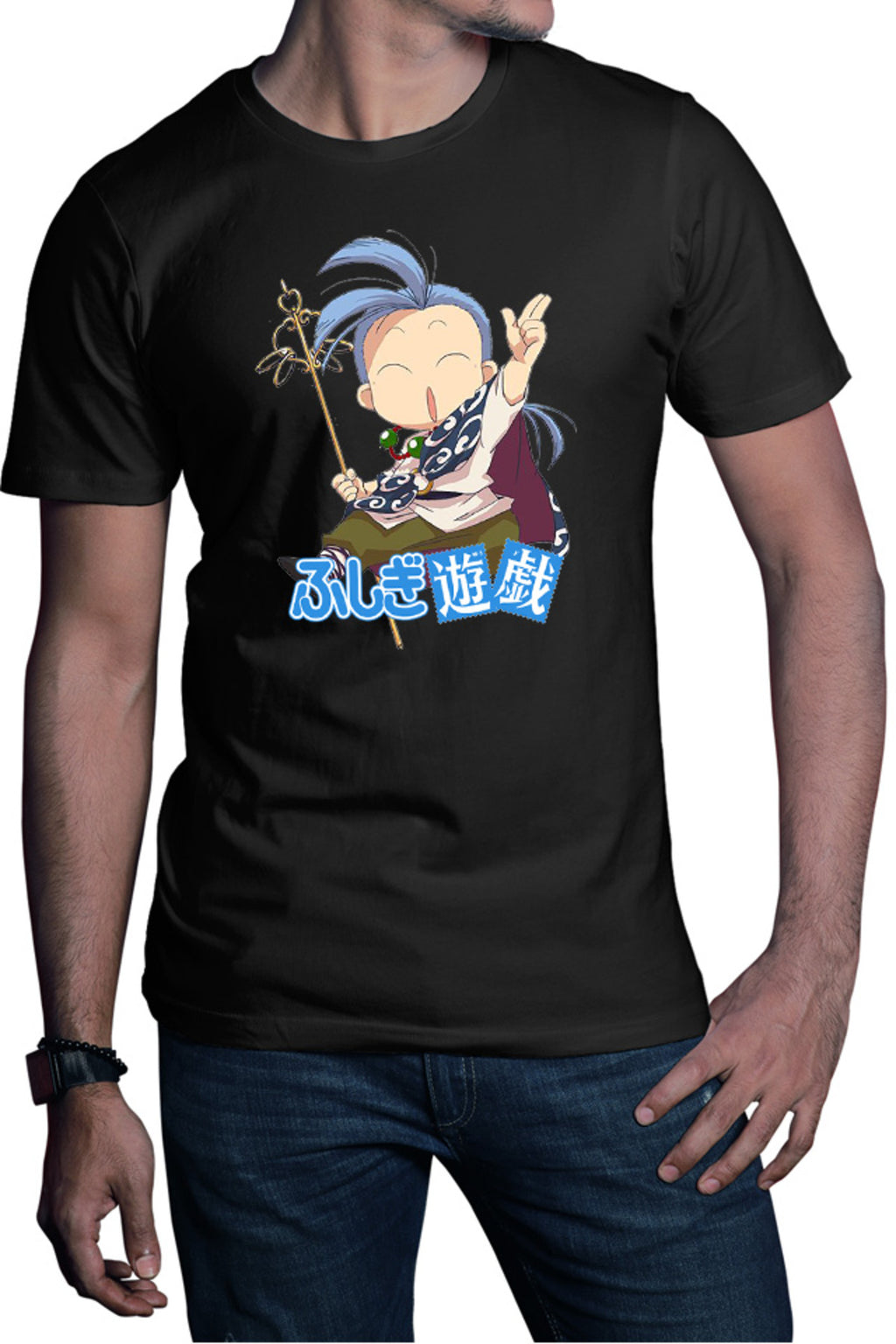 Tricou barbati Fushigi Yuugi Chichiri Chibi Isekai Cute Animeeater