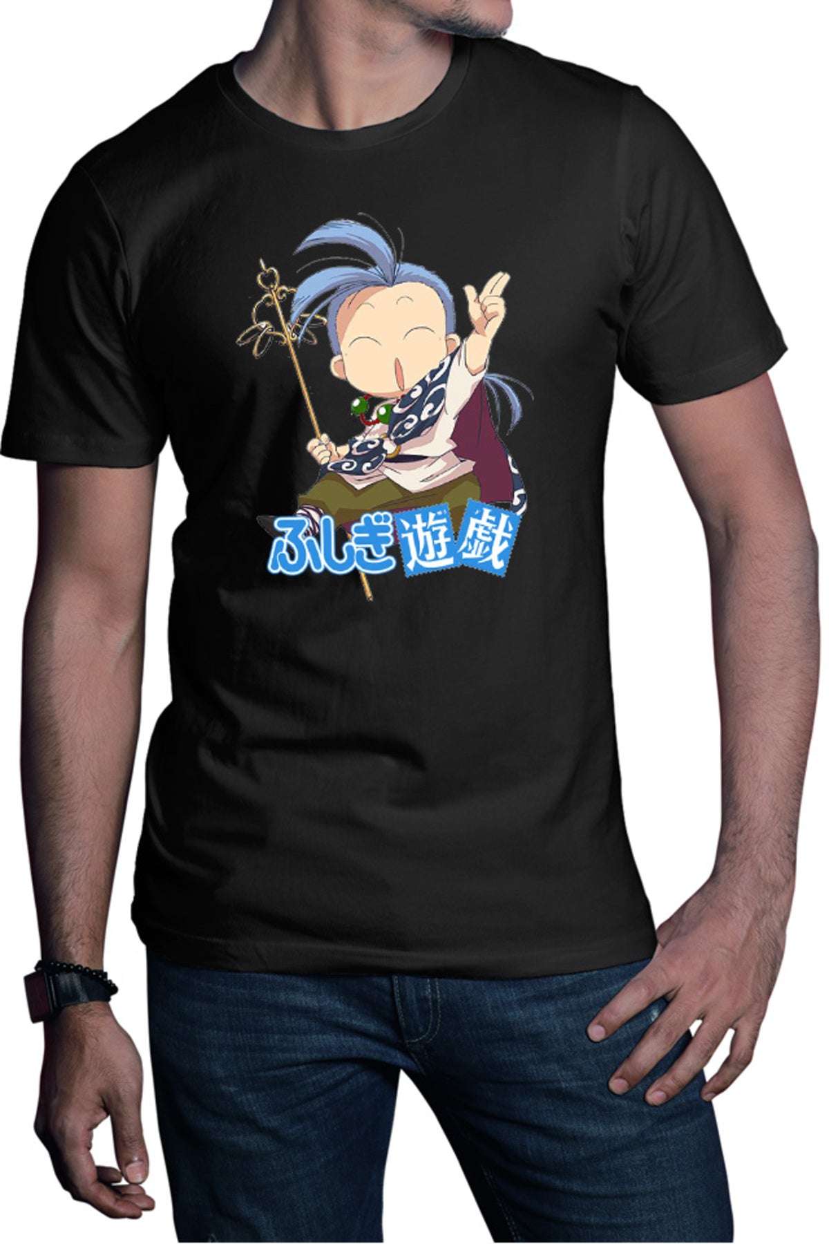 Tricou barbati Fushigi Yuugi Chichiri Chibi Isekai Cute Animeeater