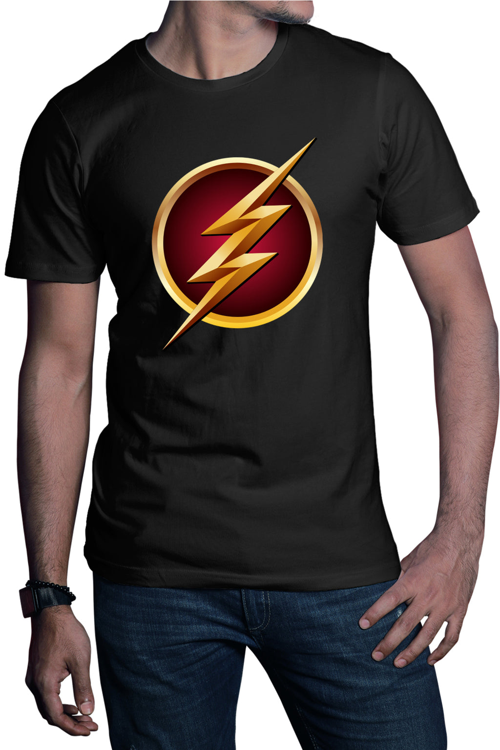Tricou barbati The Flash Logo Superhero Comics Fast Go