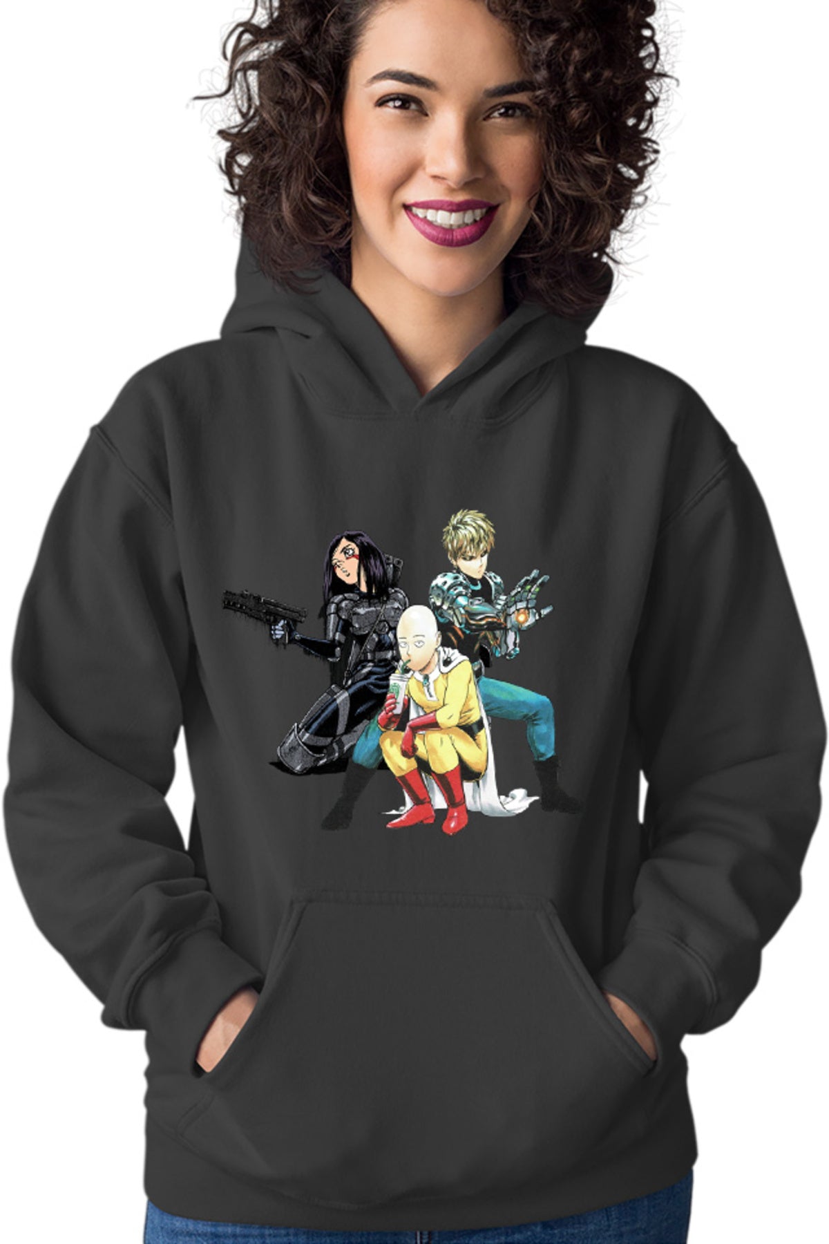Hanorac dama Battle Angel Alita Gally Saitama Genos Trio Fight