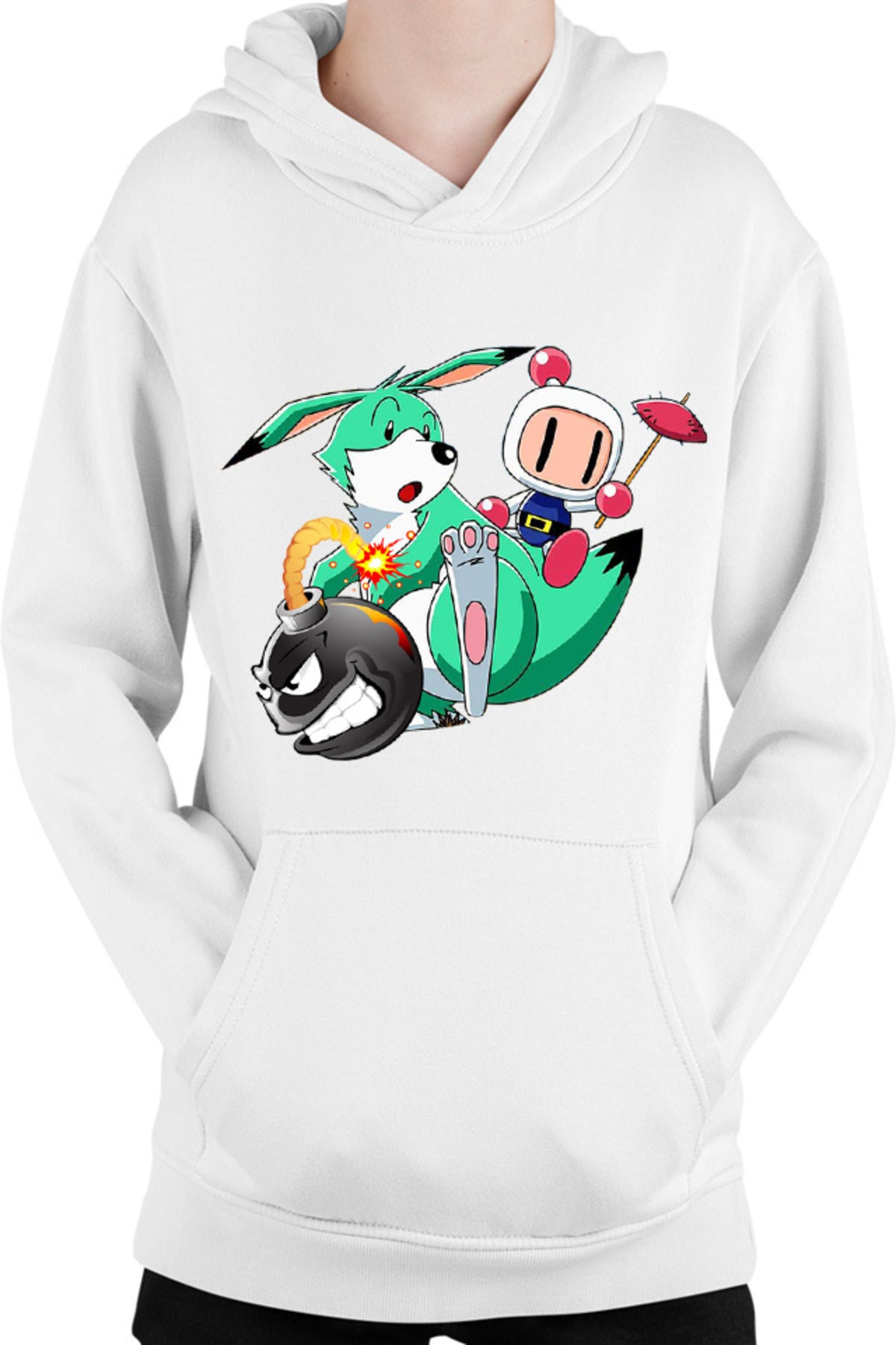 Hanorac copii Bomberman Pokemon Children Game Vintage
