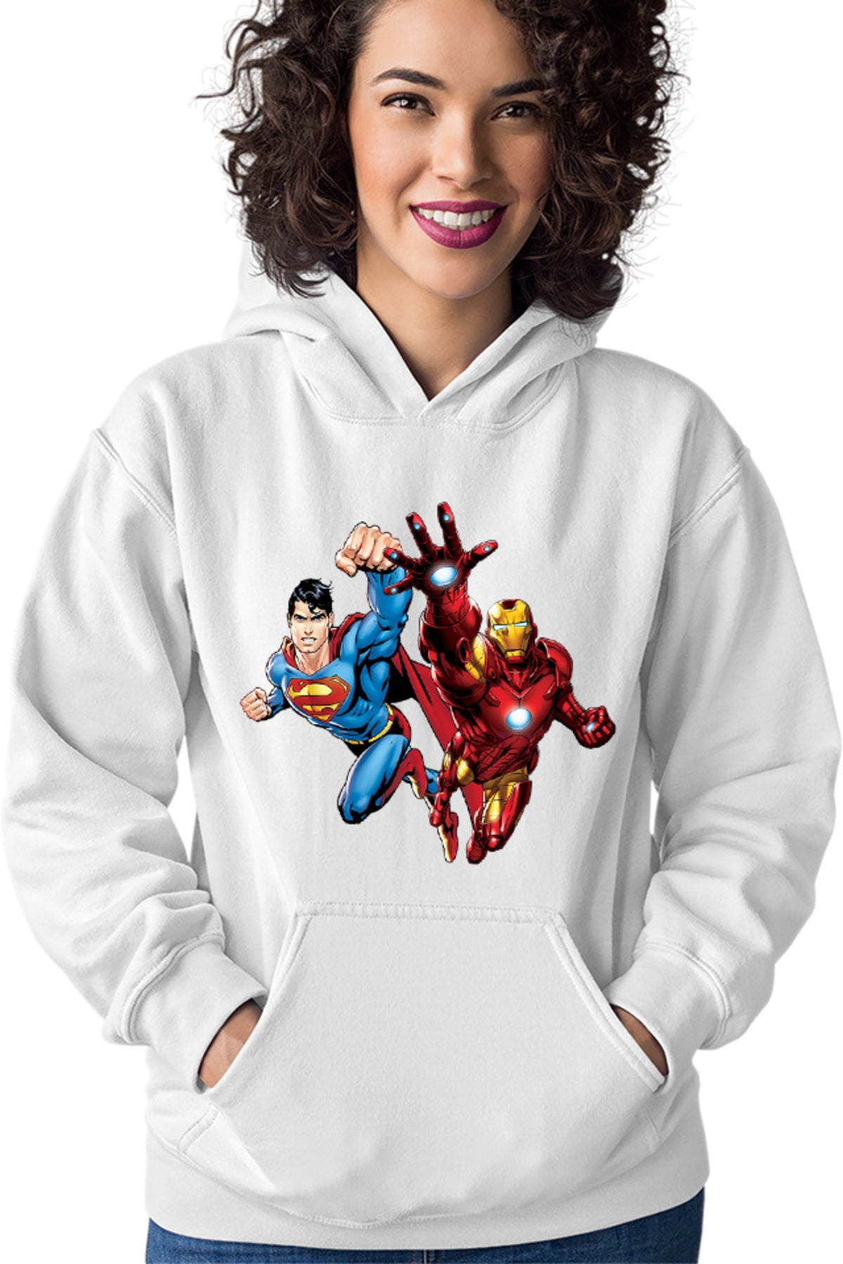 Hanorac dama Ironman Superman Power Suit Marvel Comics