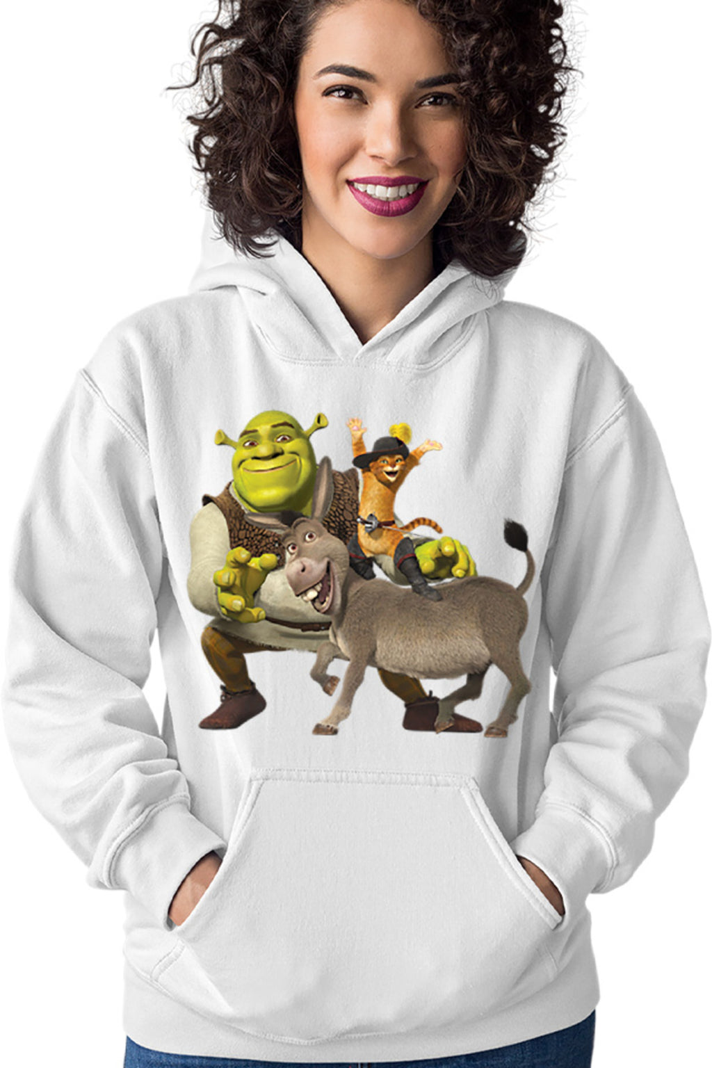 Hanorac dama Shrek Donkey Puss In The Boots Story