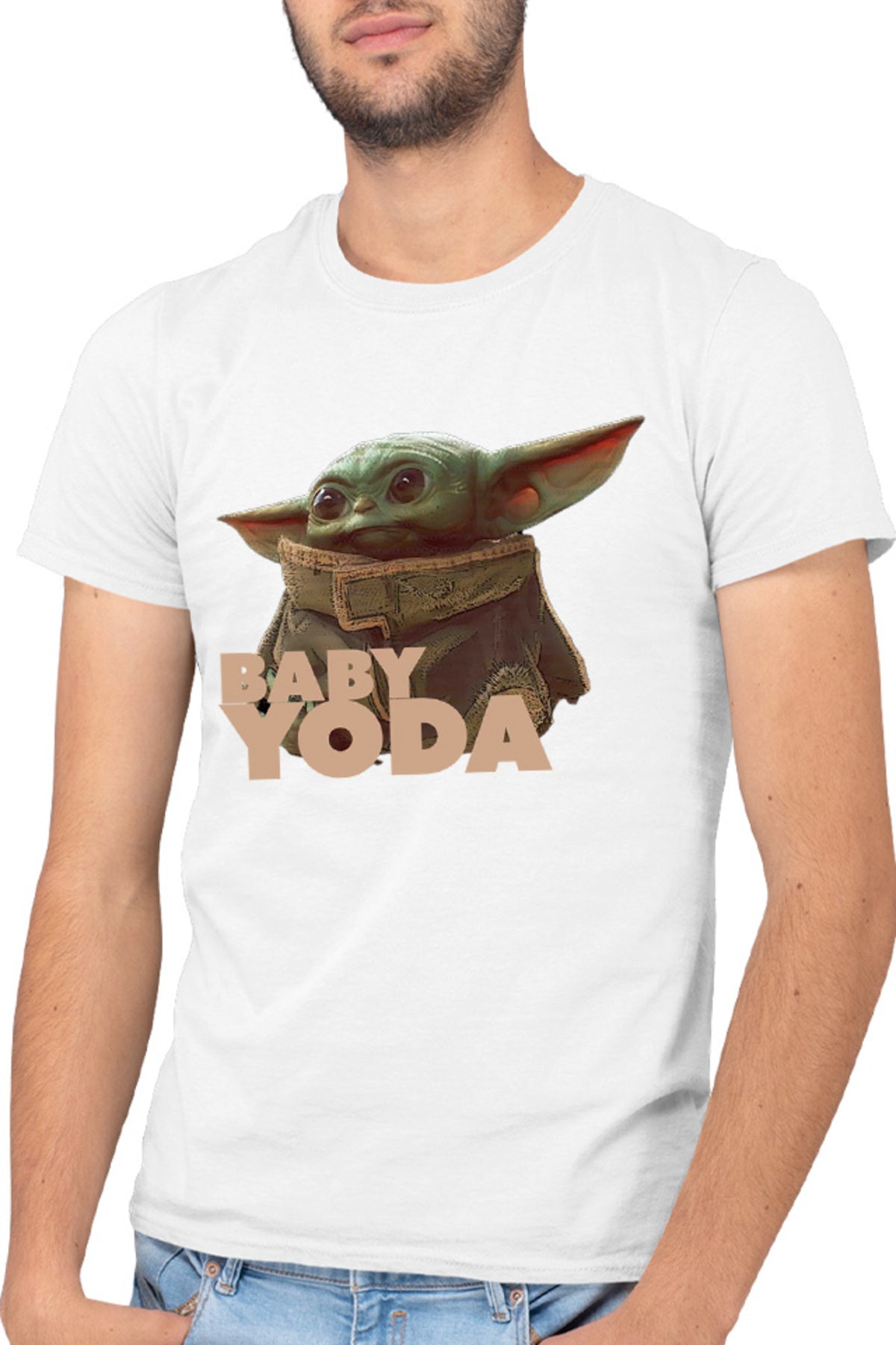 Tricou barbati Baby Yoda Small Star Wars