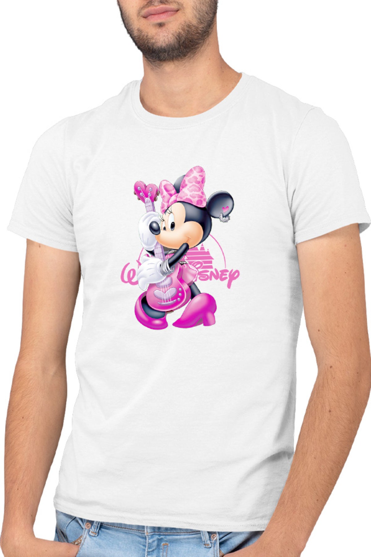 Tricou barbati Mickey Mouse Minnie Rock n roll Music Fun