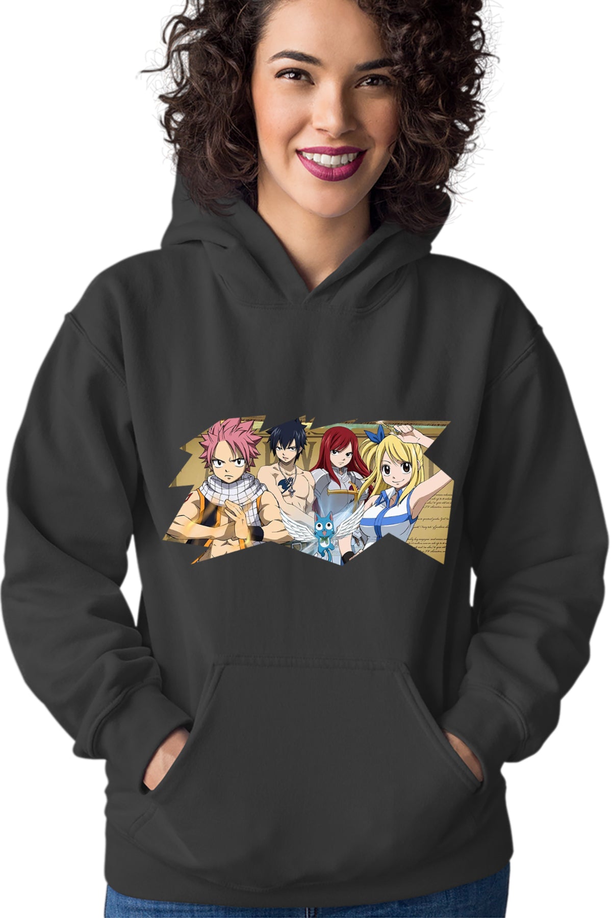 Hanorac dama Fairy Tail Best Friends Funny Cat Anime