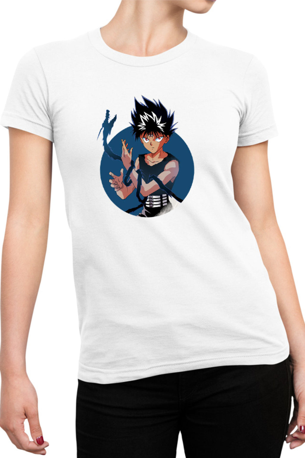 Tricou dama Yu Yu Hakusho Hiei Third Eye Last Ability Dragon
