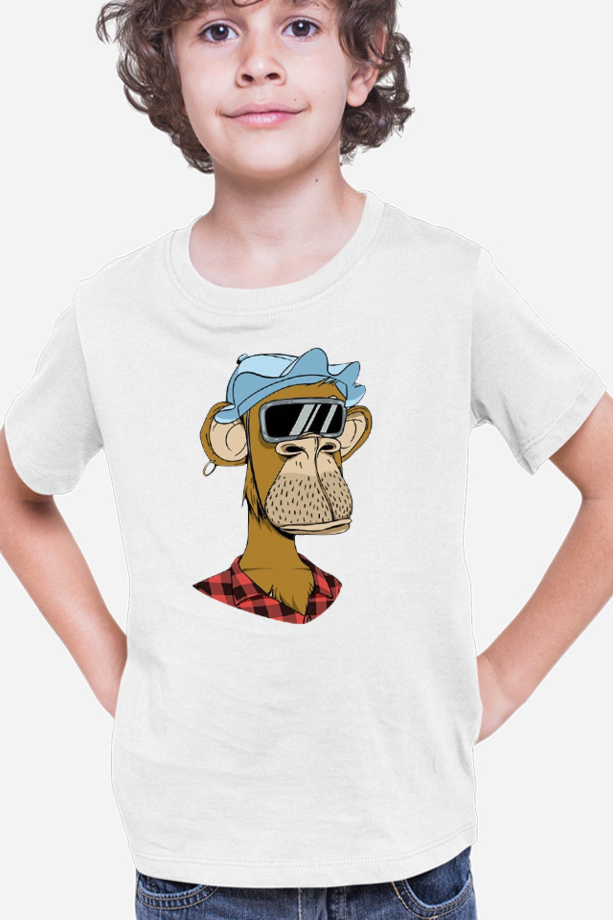 Tricou copii NFT Monkey Pyramid Thief Crypto Coin