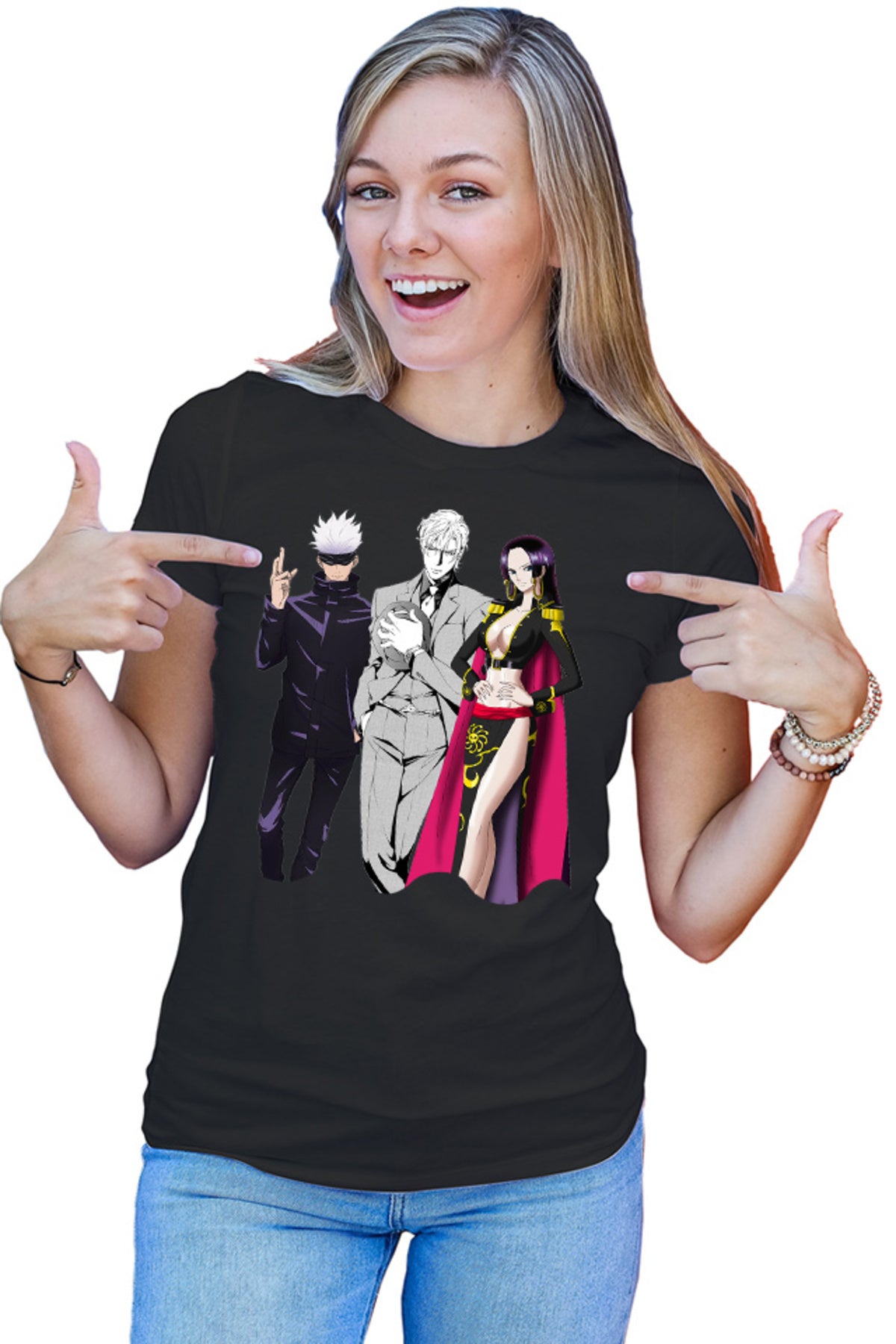 Tricou dama Finder Asami Maxim Jujutsu Kaisen One Piece
